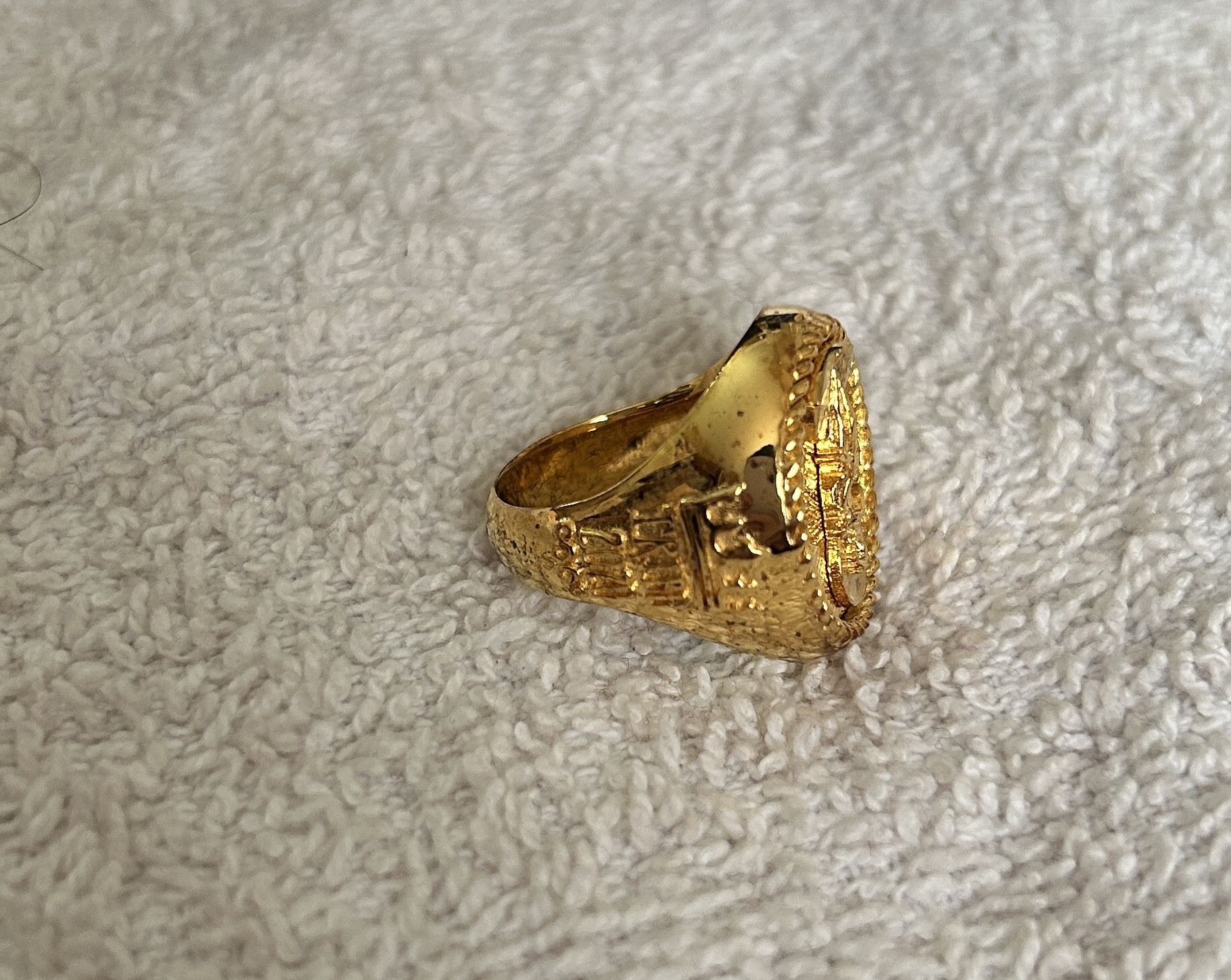 Stussy Stussy 40th Anniversary Gold 1st Ring (size 6) | Grailed