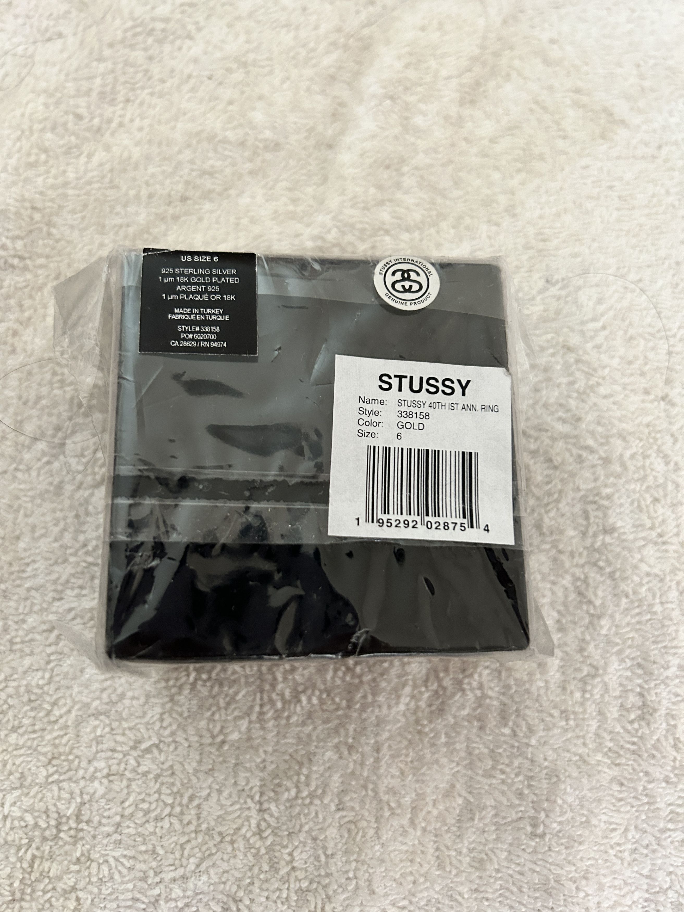 Stussy Stussy 40th Anniversary Gold 1st Ring (size 6) Size ONE SIZE - 3 Thumbnail