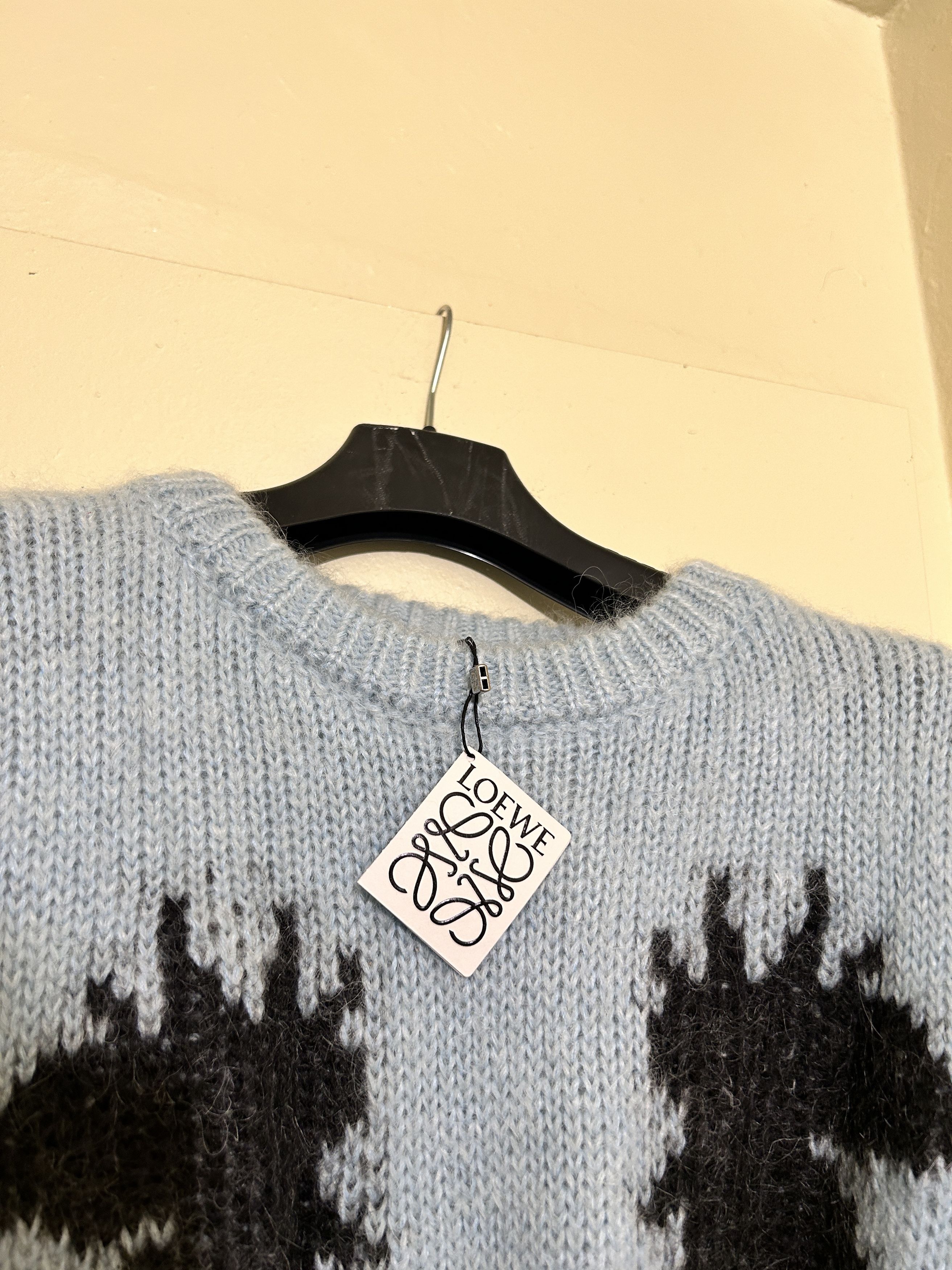 Loewe Loewe rooster mohair sweater teal knit wool oversized Size US L / EU 52-54 / 3 - 3 Thumbnail
