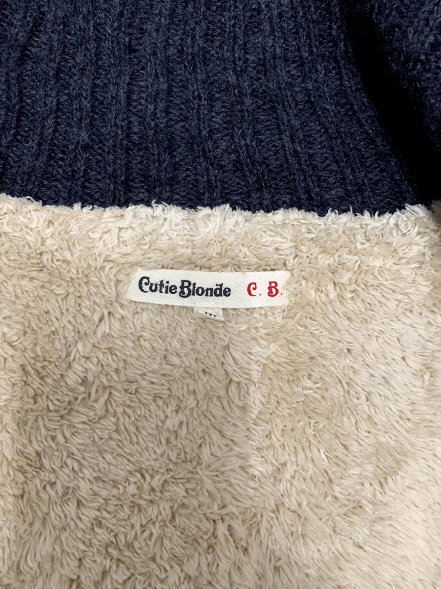 Aran Isles Knitwear × Japanese Brand Vintage Japanese Tricolour Knitted Cardigan Size M / US 6-8 / IT 42-44 - 3 Thumbnail