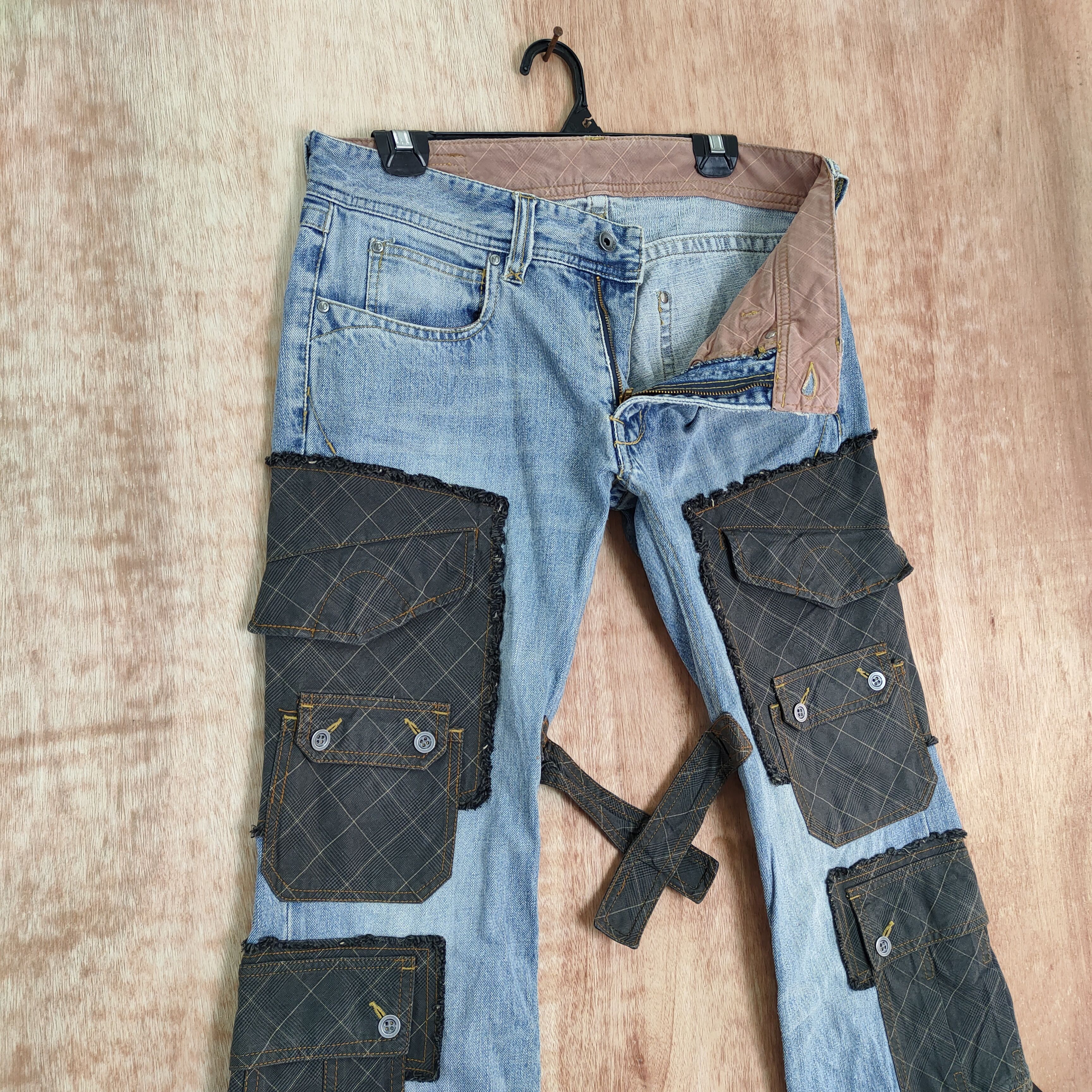 Japanese Brand VINTAGE NICOLE BONGADE PARACHUTE CARGO PANTS Size US 32 / EU 48 - 4 Thumbnail