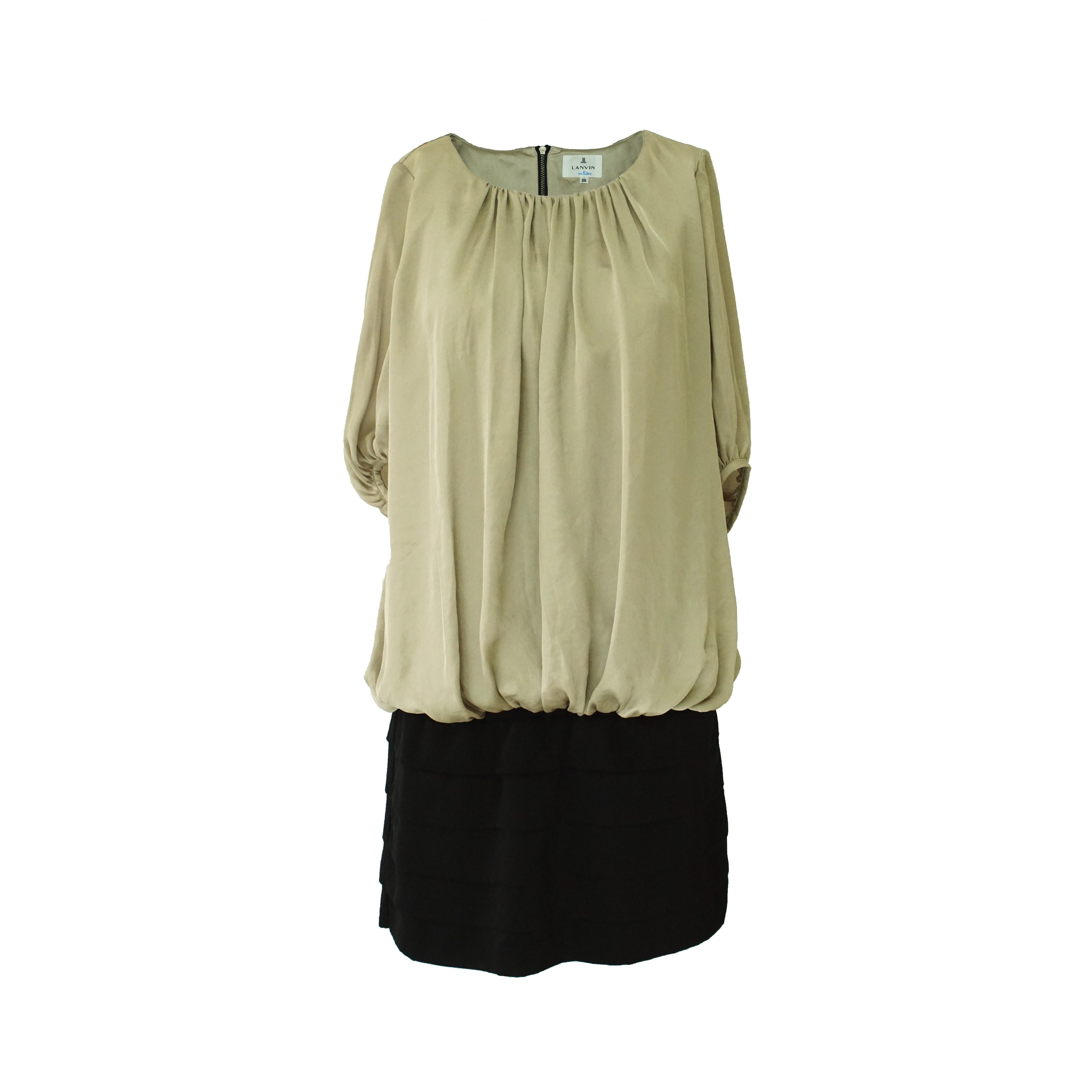 Lanvin *NoTariff Lanvin en Bleu Midi Dresses Size XS / US 0-2 / IT 36-38 - 1 Thumbnail
