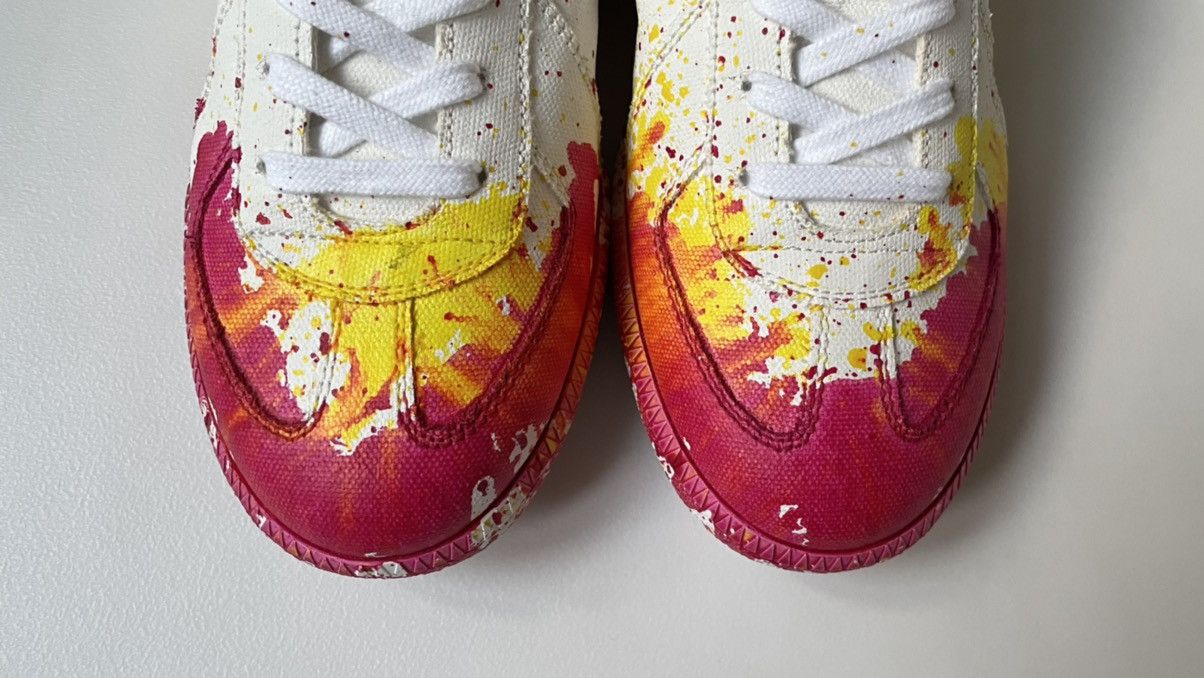Maison Margiela S/S 21 Paint Splat GAT Sneakers Size US 9 / IT 39 - 7 Thumbnail