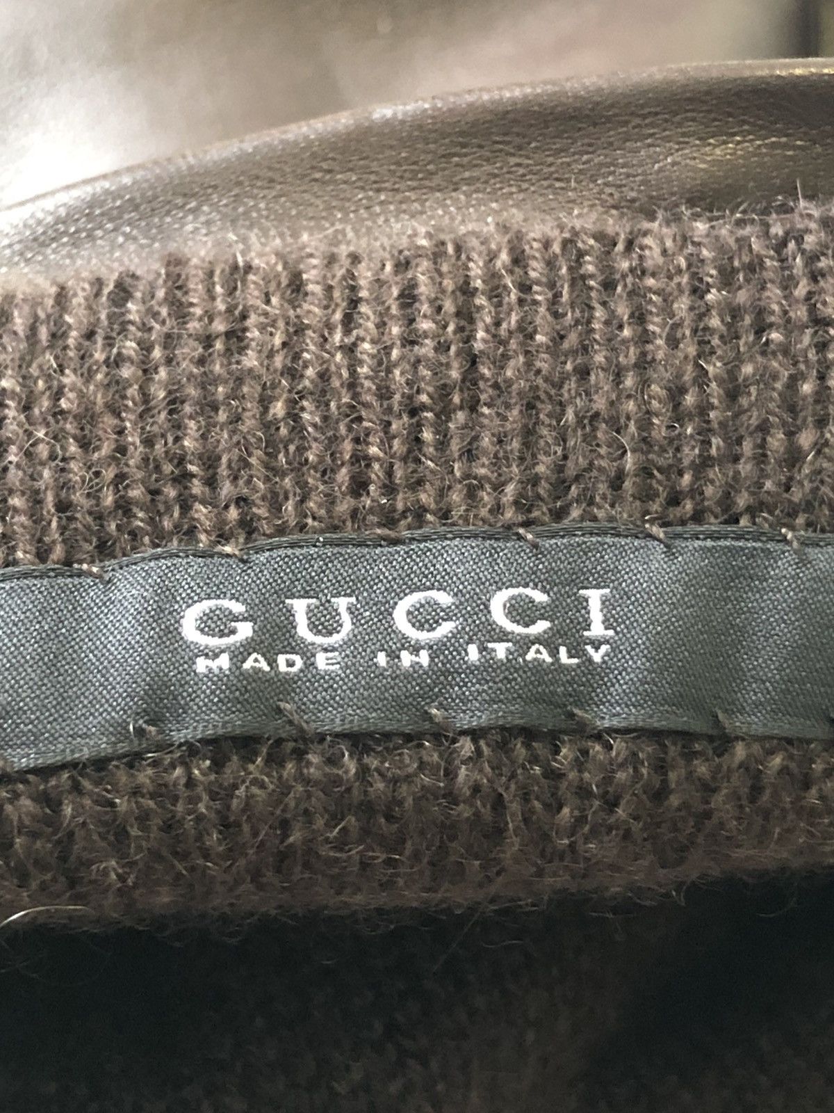 Gucci Gucci BNWT Nappa Leather Cashmere Cocoa Brown Gloves Buckle Size ONE SIZE - 5 Thumbnail