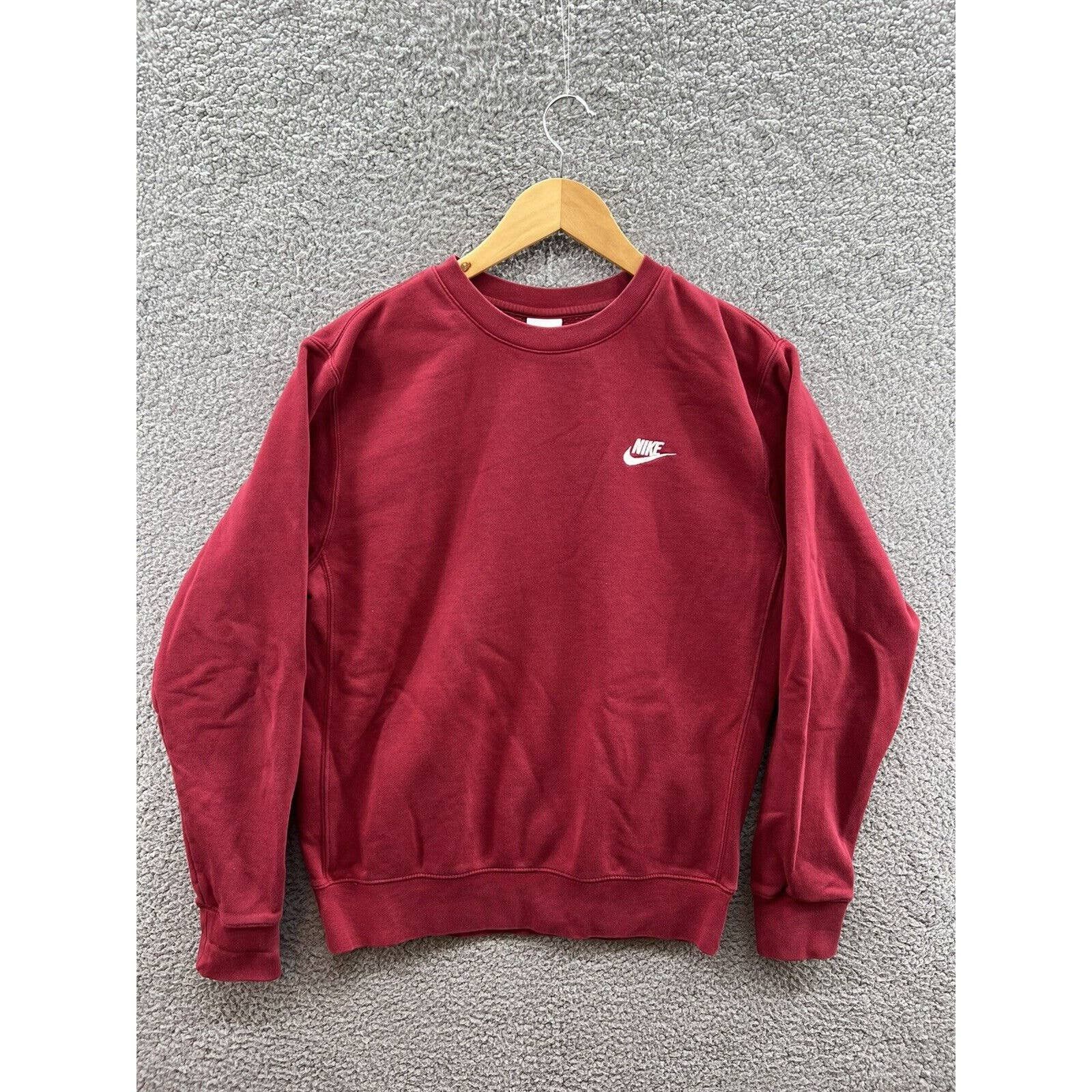 Nike Sportswear Club Fleece Sweatshirt Red Men’s Size Small
