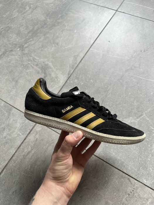 Adidas samba yellow discount black