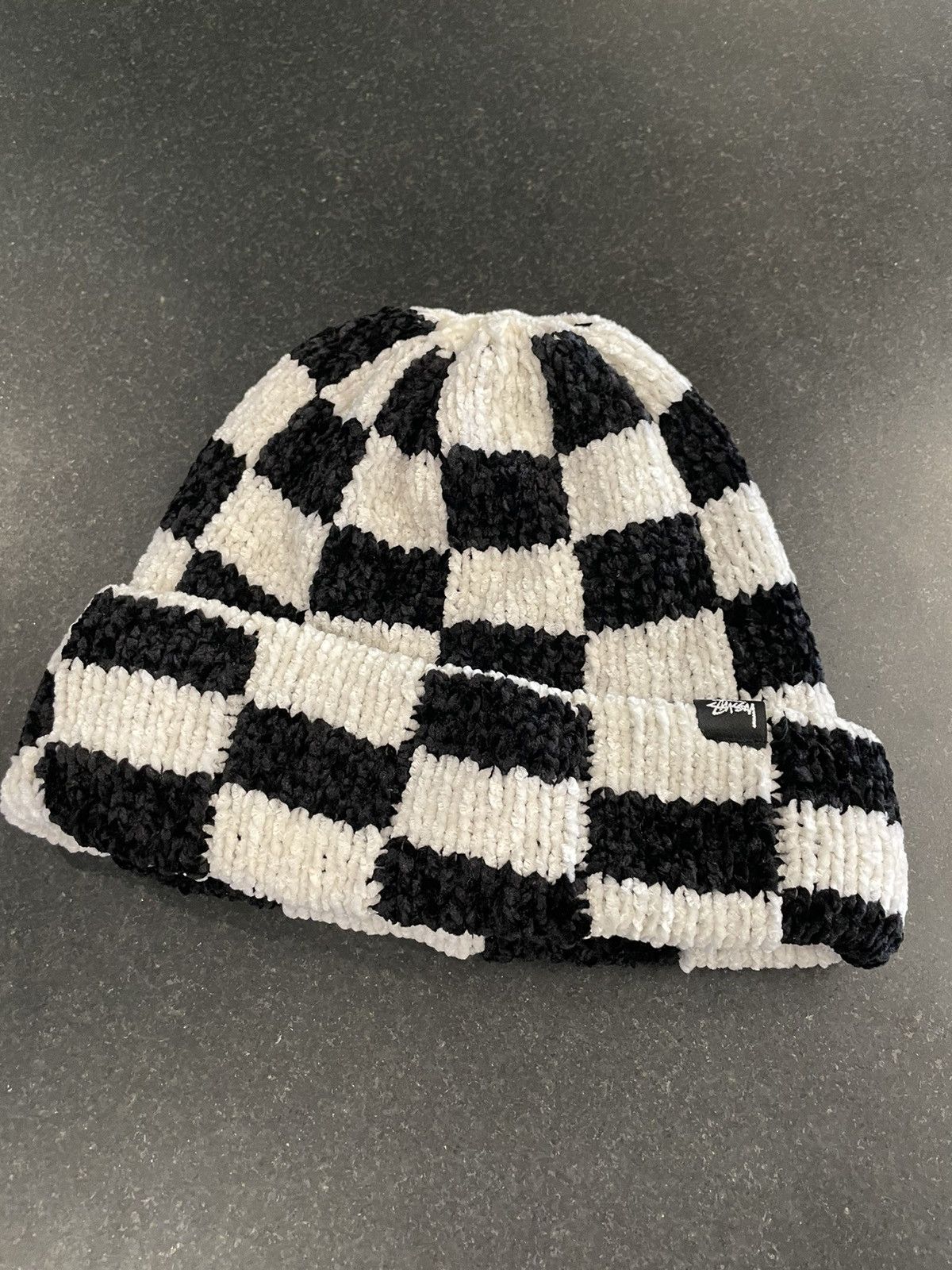 Stussy STUSSY CROCHET CHECKERED BEANIE Grailed