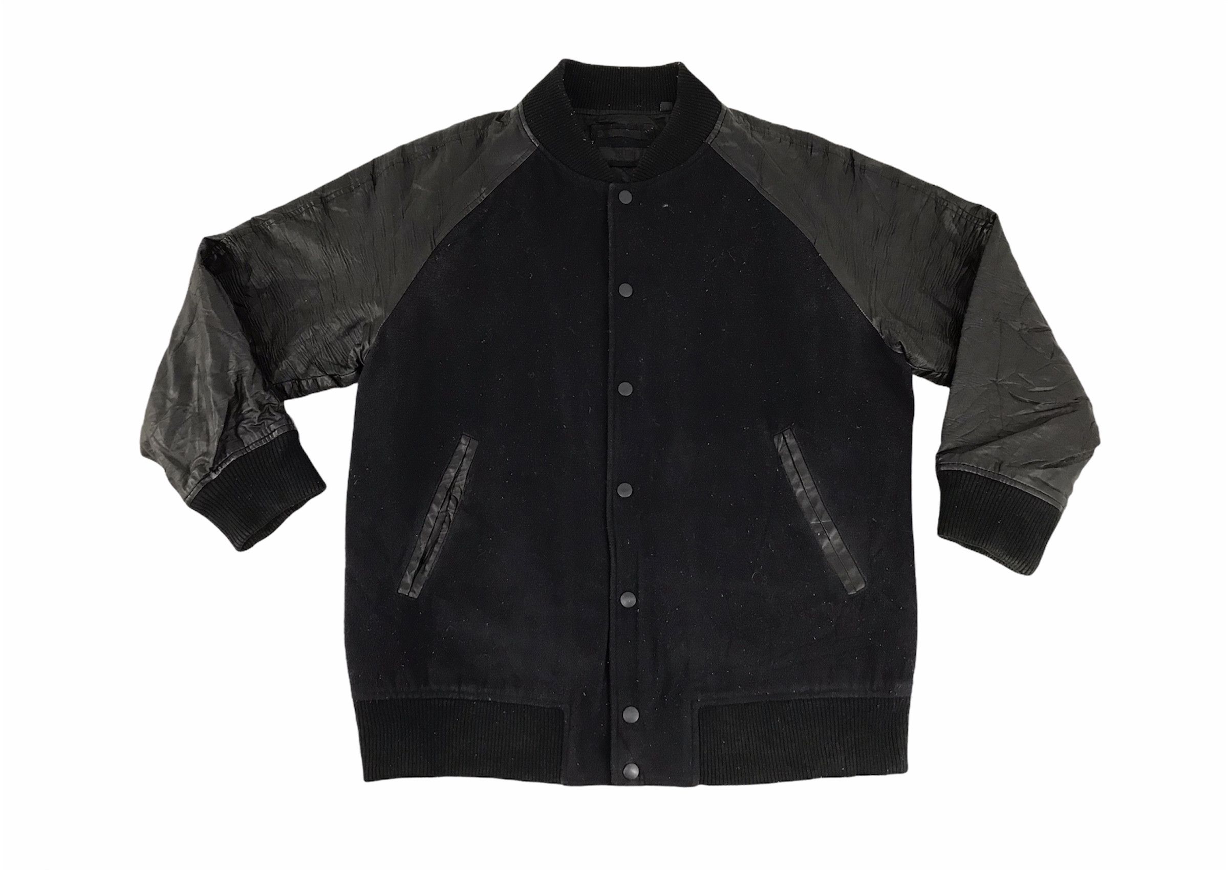 Japanese Brand Uniqlo Varsity Jacket Wool With Quilted Padded Inner Size US XL / EU 56 / 4 - 1 Thumbnail