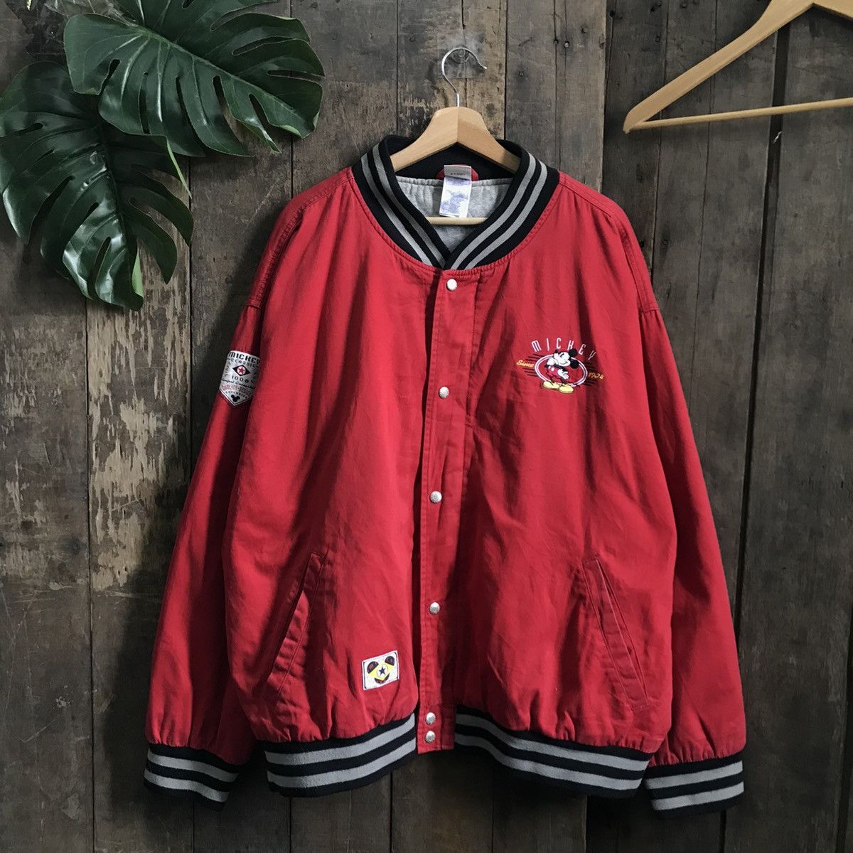 Disney × Vintage Vintage Disney Mickey Varsity Jacket Size US XXL / EU 58 / 5 - 3 Thumbnail