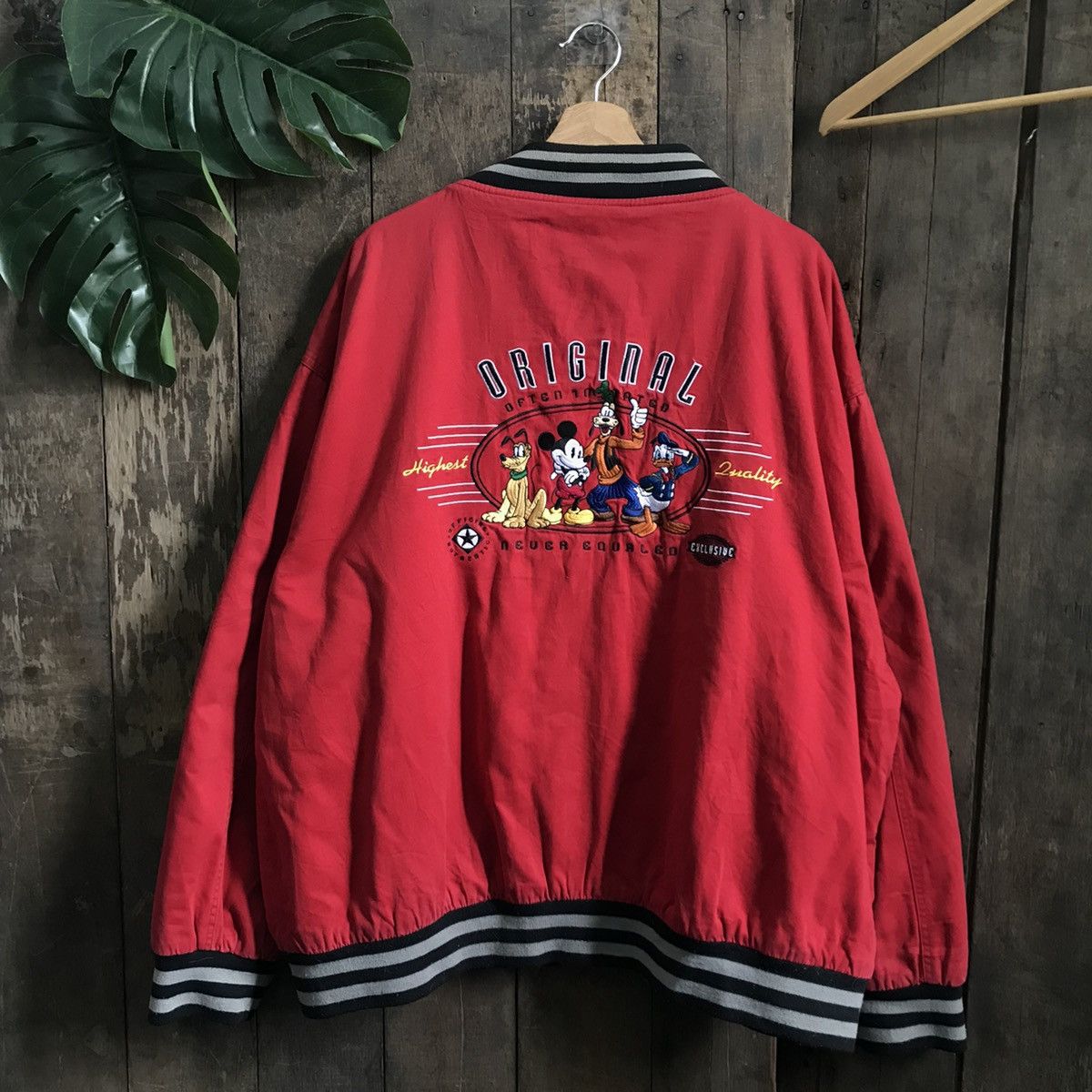 Disney × Vintage Vintage Disney Mickey Varsity Jacket Size US XXL / EU 58 / 5 - 1 Thumbnail