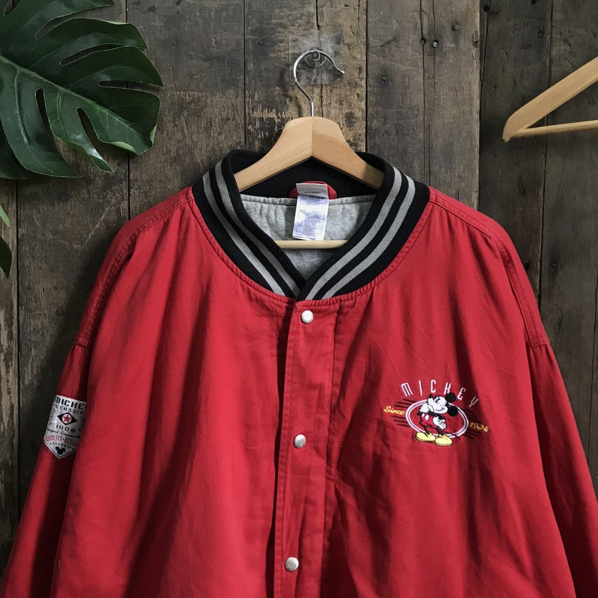 Disney × Vintage Vintage Disney Mickey Varsity Jacket Size US XXL / EU 58 / 5 - 4 Thumbnail