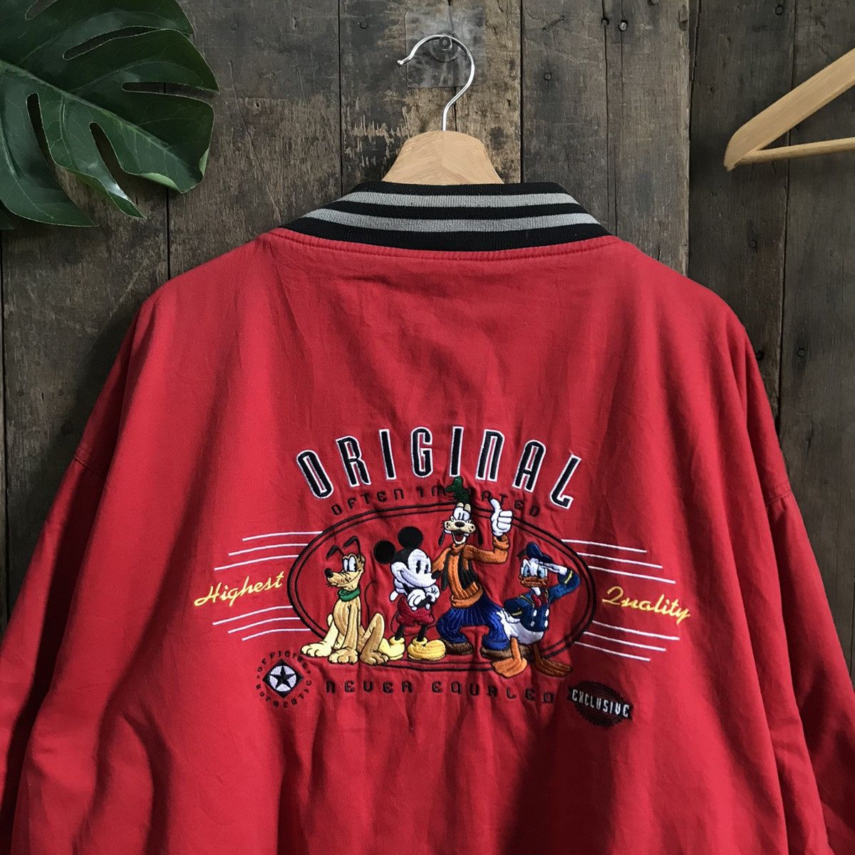 Disney × Vintage Vintage Disney Mickey Varsity Jacket Size US XXL / EU 58 / 5 - 2 Thumbnail
