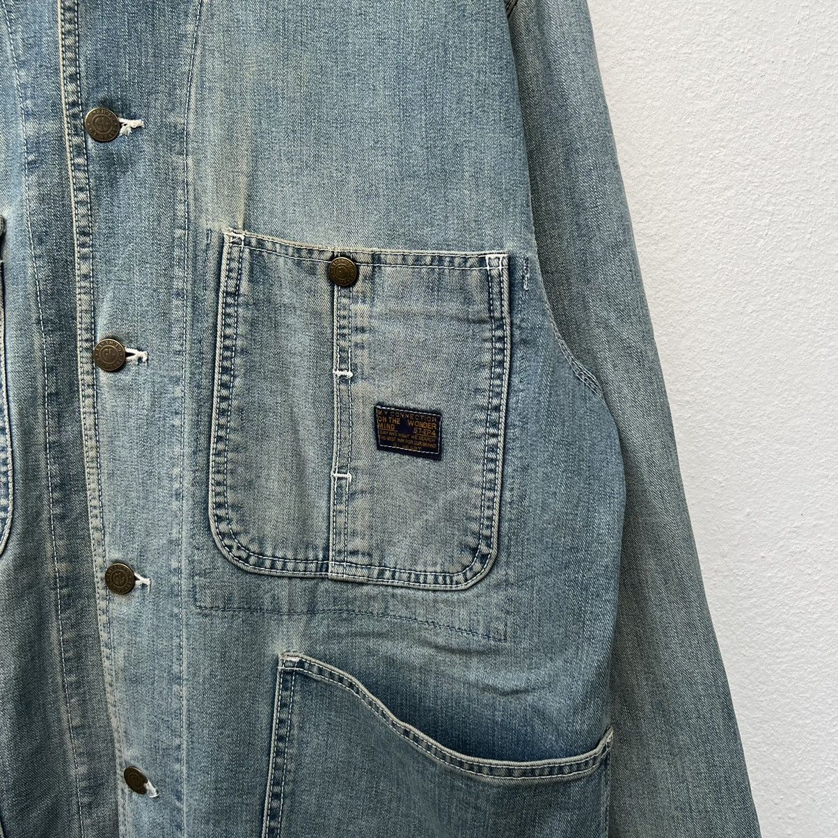 Japanese Brand VINTAGE HIKORY CHORE JACKET GL HEART JAPAN MULTI POCKET Size US L / EU 52-54 / 3 - 6 Thumbnail