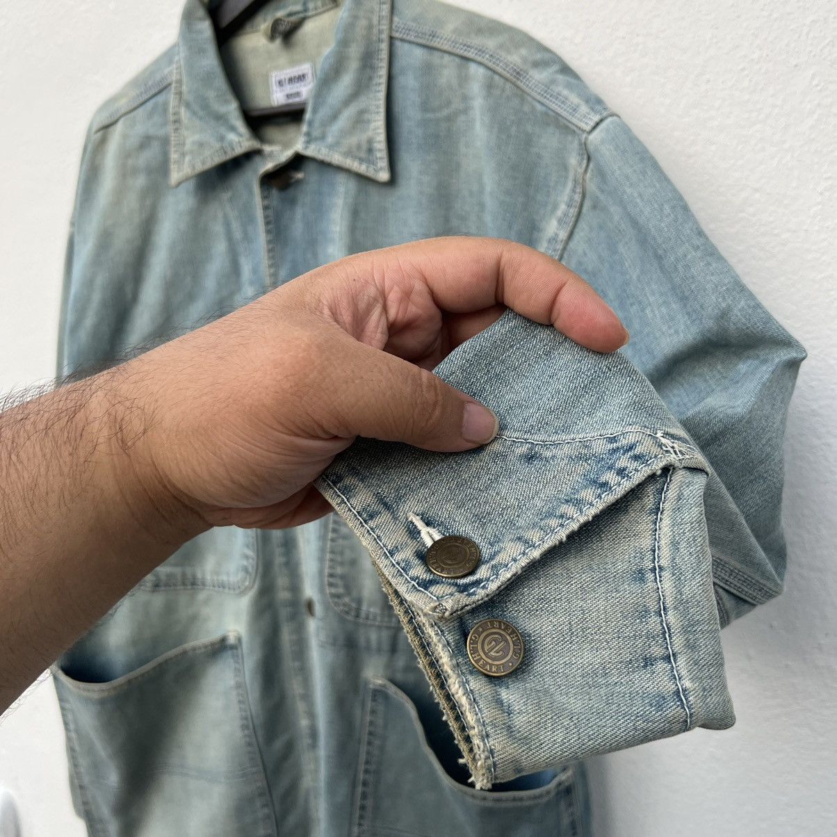 Japanese Brand VINTAGE HIKORY CHORE JACKET GL HEART JAPAN MULTI POCKET Size US L / EU 52-54 / 3 - 9 Thumbnail