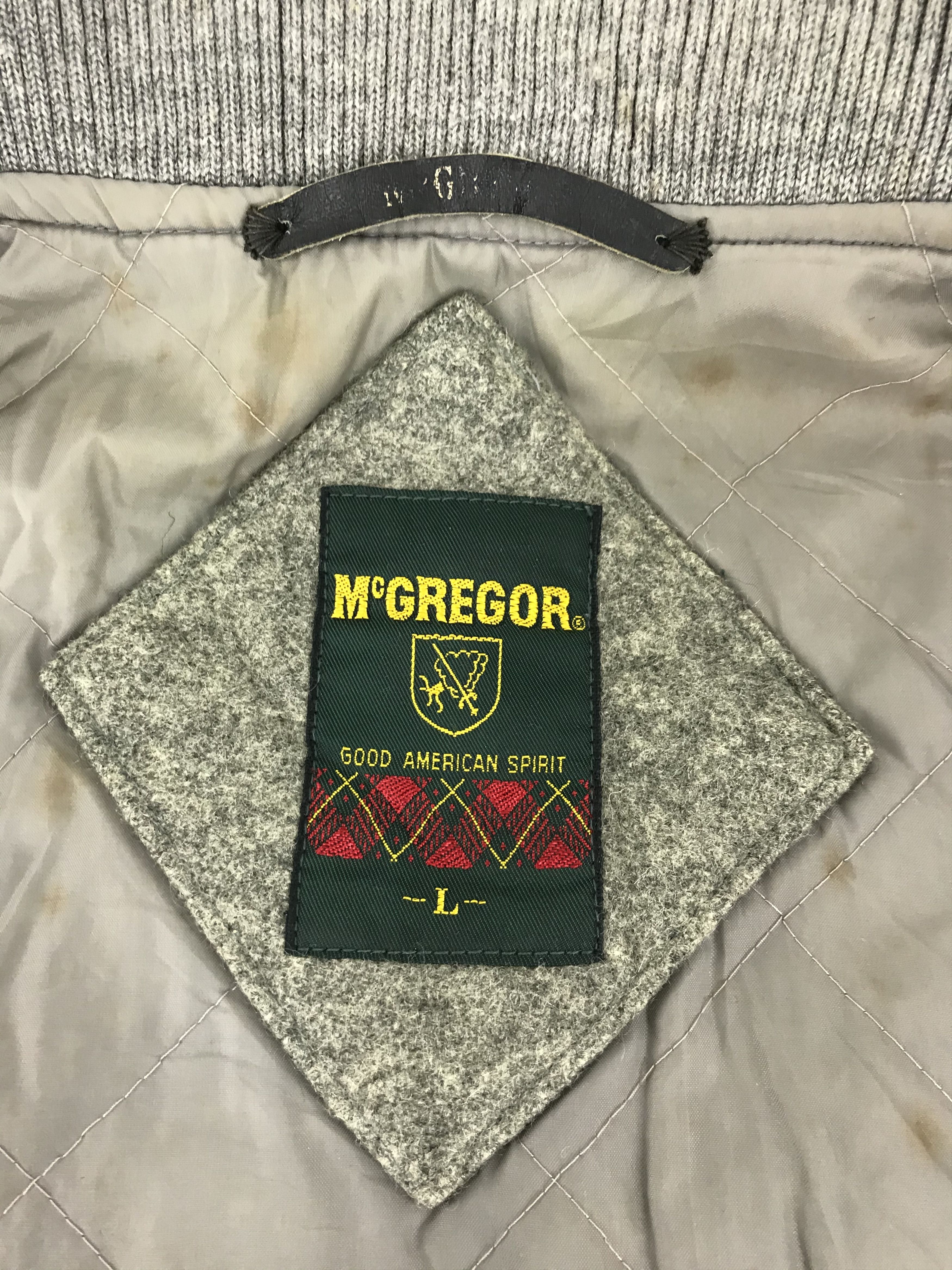 McGregor Vintage 90s Mcgregor American Spirit Wool Varsity Jacket Size US L / EU 52-54 / 3 - 4 Thumbnail
