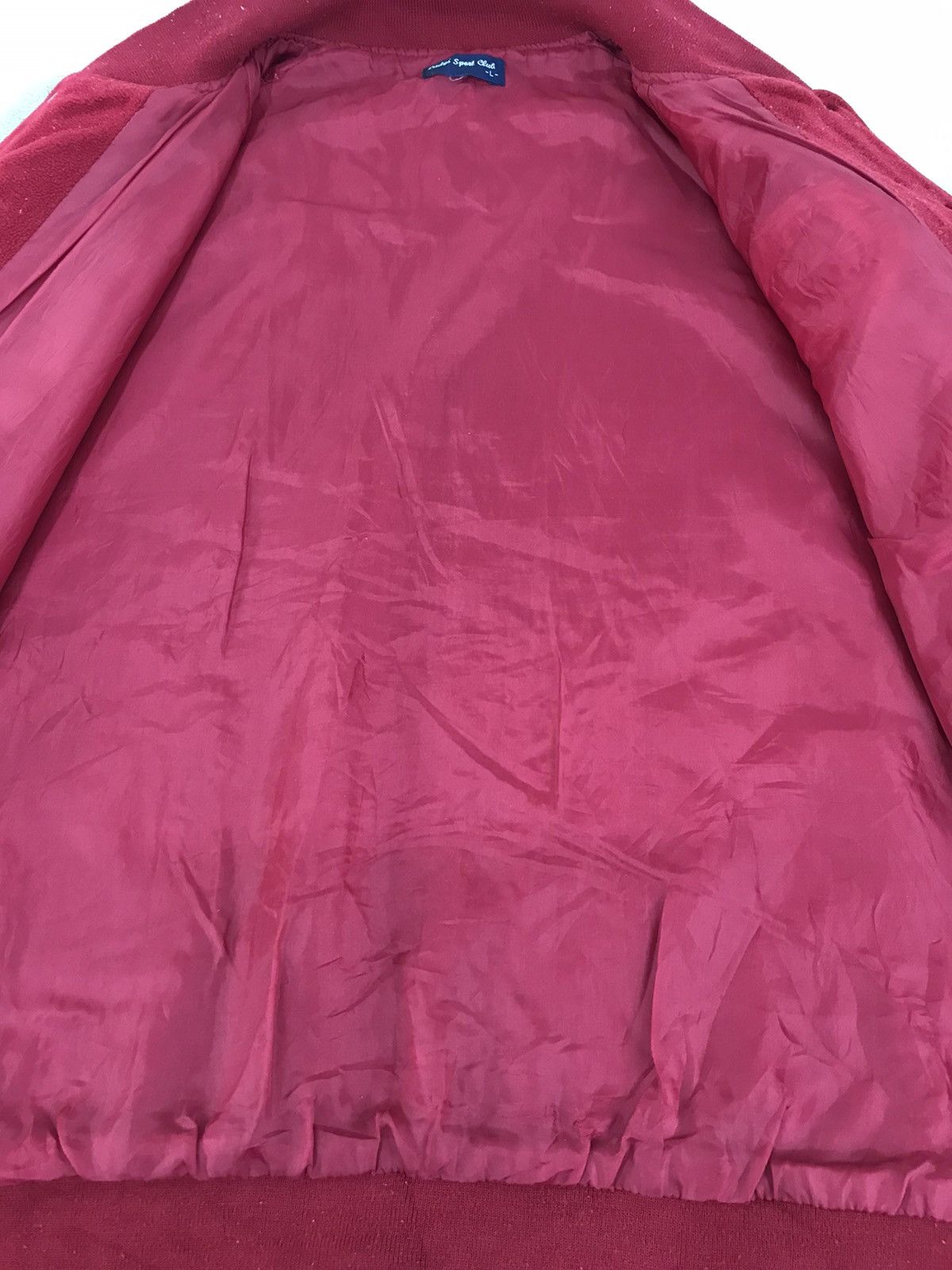 Japanese Brand Vintage Lady Sport Club PR Embroidery Logo Varsity Jacket Size L / US 10 / IT 46 - 4 Thumbnail