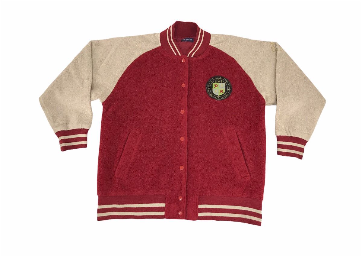 Japanese Brand Vintage Lady Sport Club PR Embroidery Logo Varsity Jacket Size L / US 10 / IT 46 - 1 Thumbnail