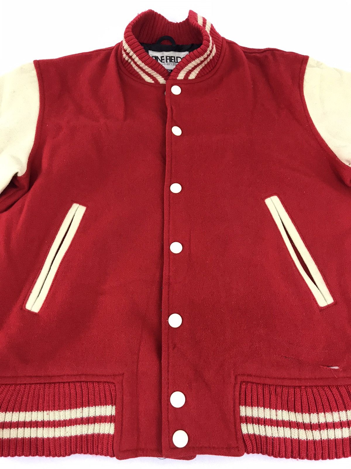 Japanese Brand Vintage Varsity Jacket Wool Student College Bob Dylan Quote Size US S / EU 44-46 / 1 - 2 Thumbnail