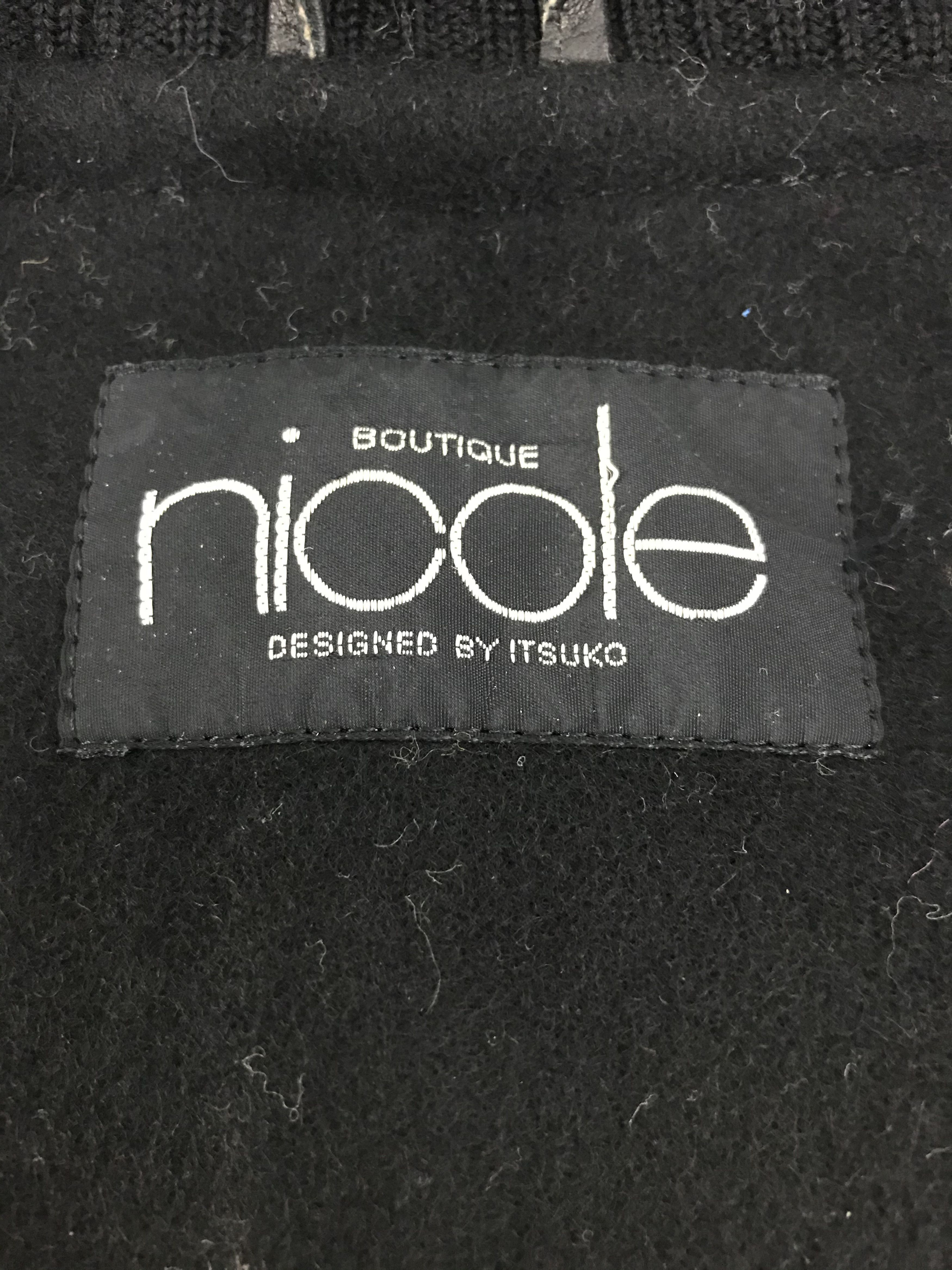 Vintage Vintage Nicole Boutique Itsuko Leather Sleeve Wool Jacket Size US L / EU 52-54 / 3 - 6 Thumbnail