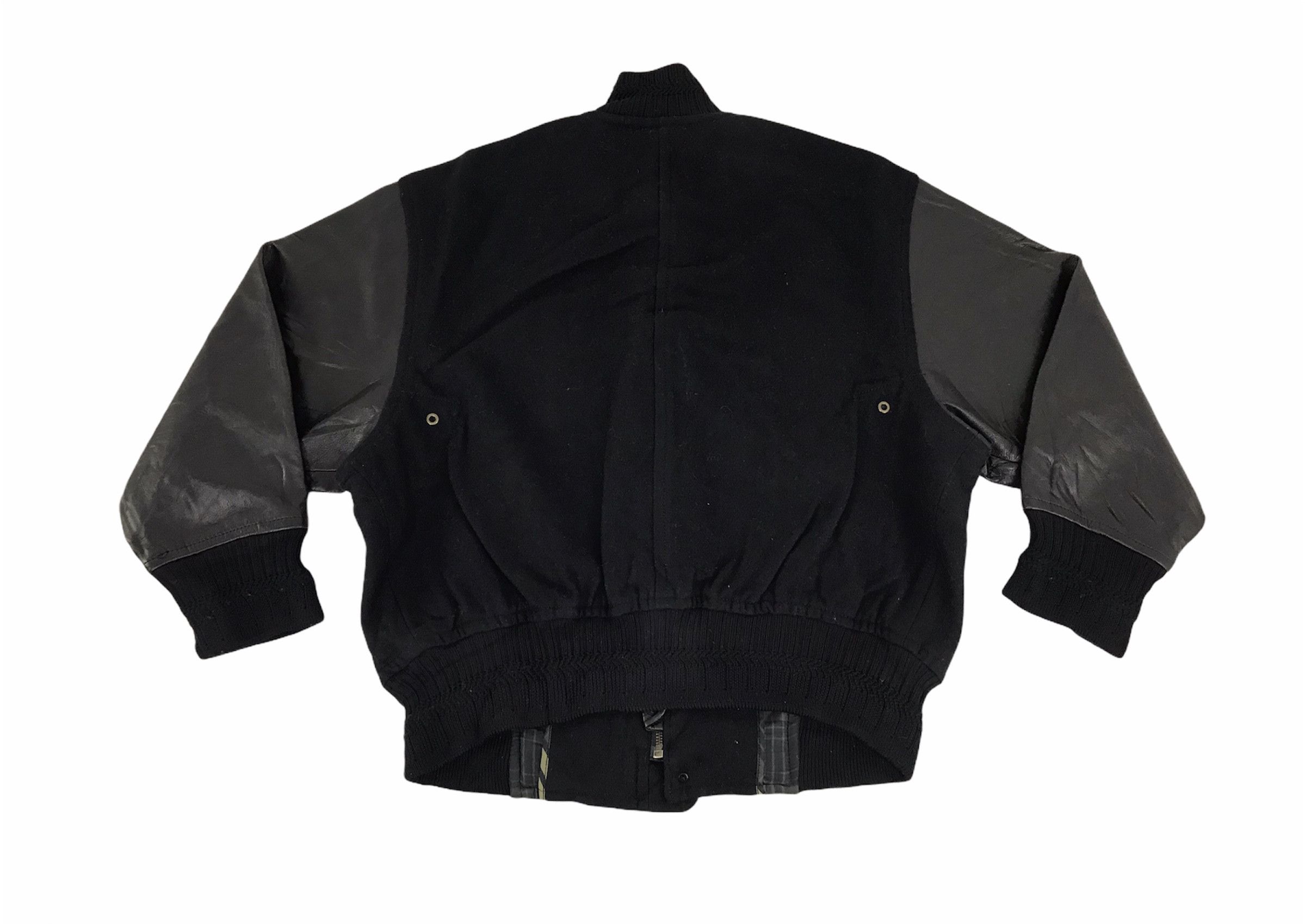 Vintage Vintage Nicole Boutique Itsuko Leather Sleeve Wool Jacket Size US L / EU 52-54 / 3 - 2 Thumbnail