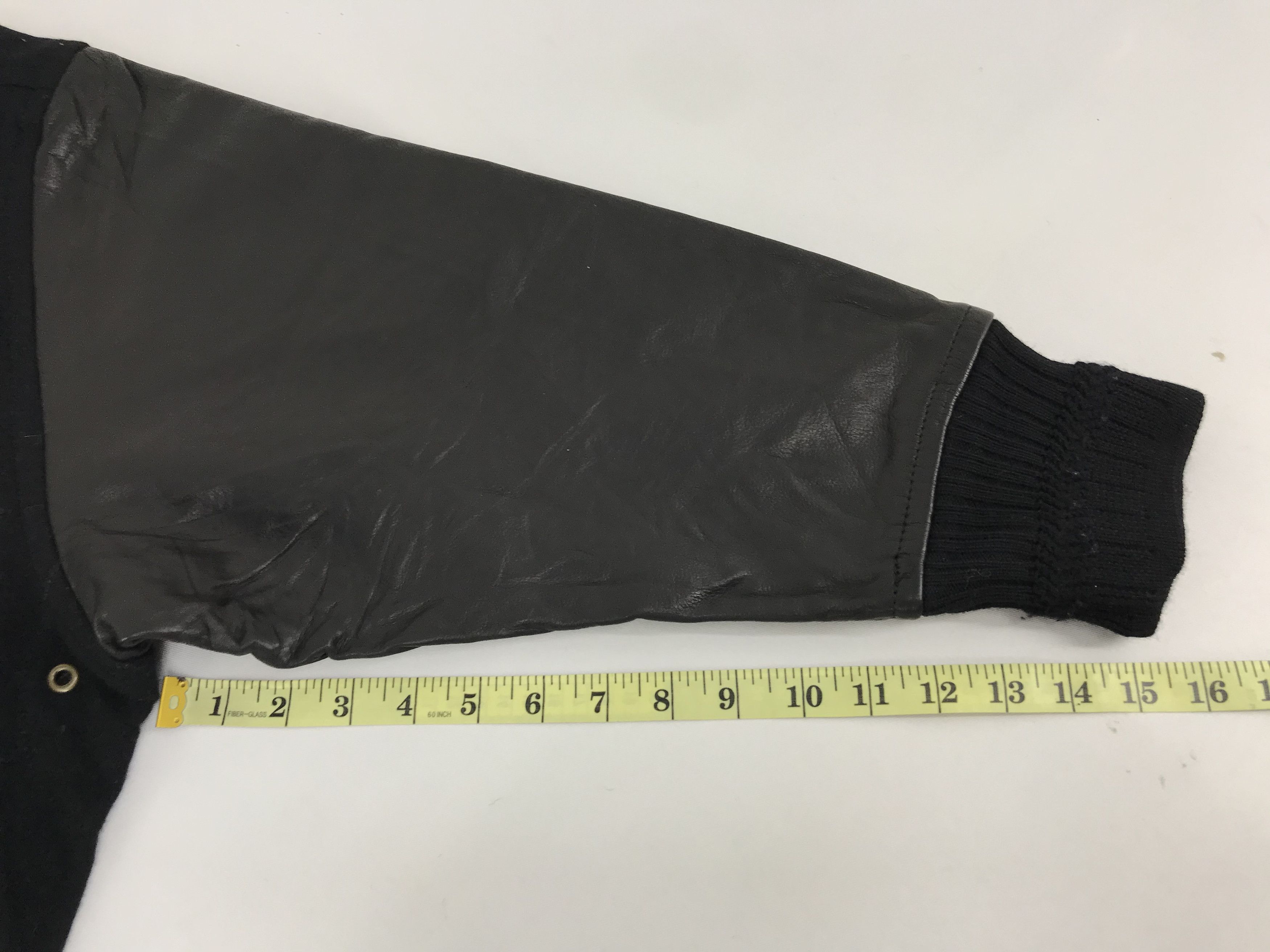 Vintage Vintage Nicole Boutique Itsuko Leather Sleeve Wool Jacket Size US L / EU 52-54 / 3 - 10 Thumbnail