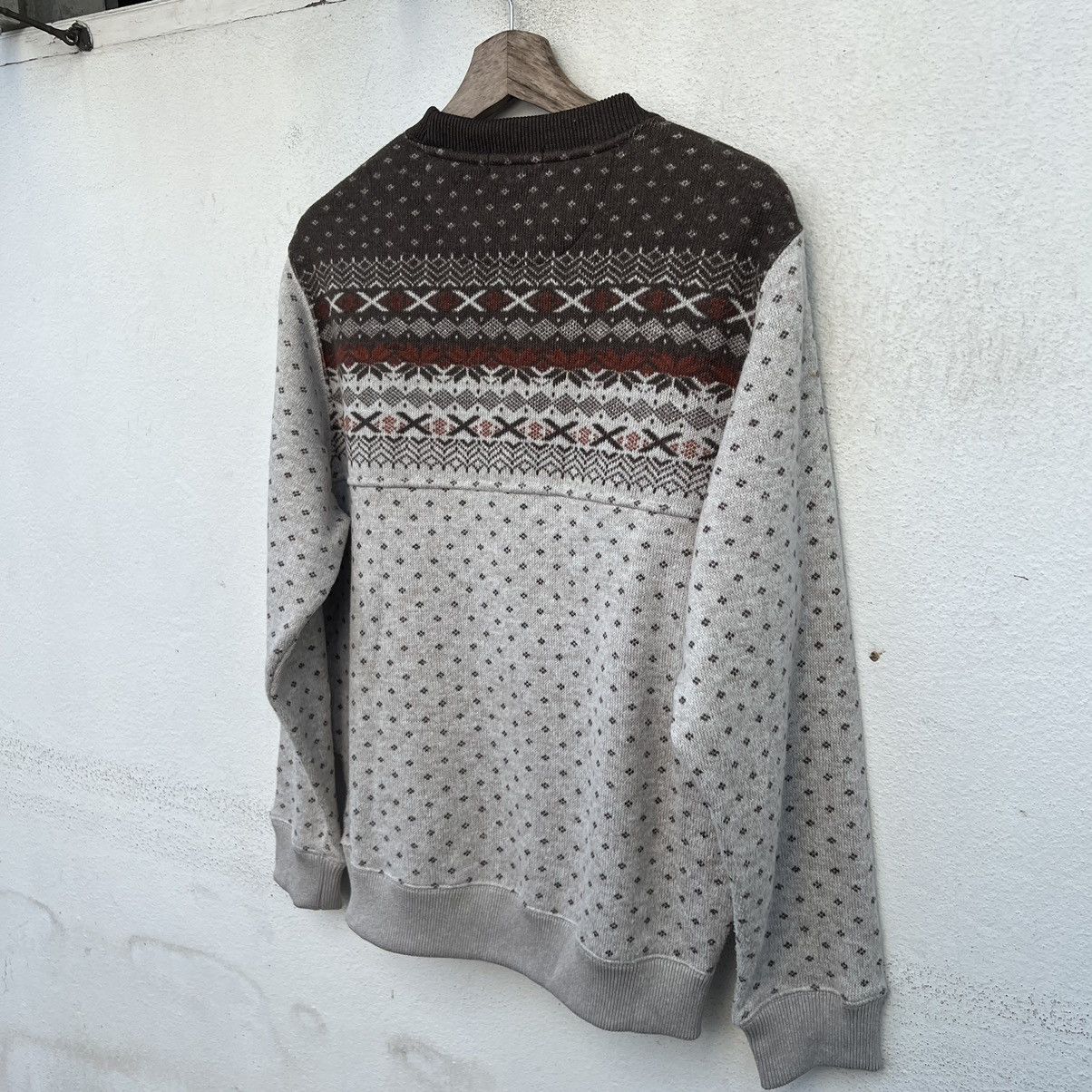 Japanese Brand VINTAGE GRATEFULDAYS SWEATSHIRT PRINTED FLEECE DESIGN NAVAJO Size US L / EU 52-54 / 3 - 7 Thumbnail