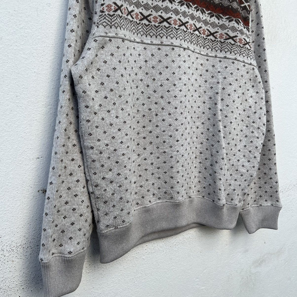 Japanese Brand VINTAGE GRATEFULDAYS SWEATSHIRT PRINTED FLEECE DESIGN NAVAJO Size US L / EU 52-54 / 3 - 4 Thumbnail
