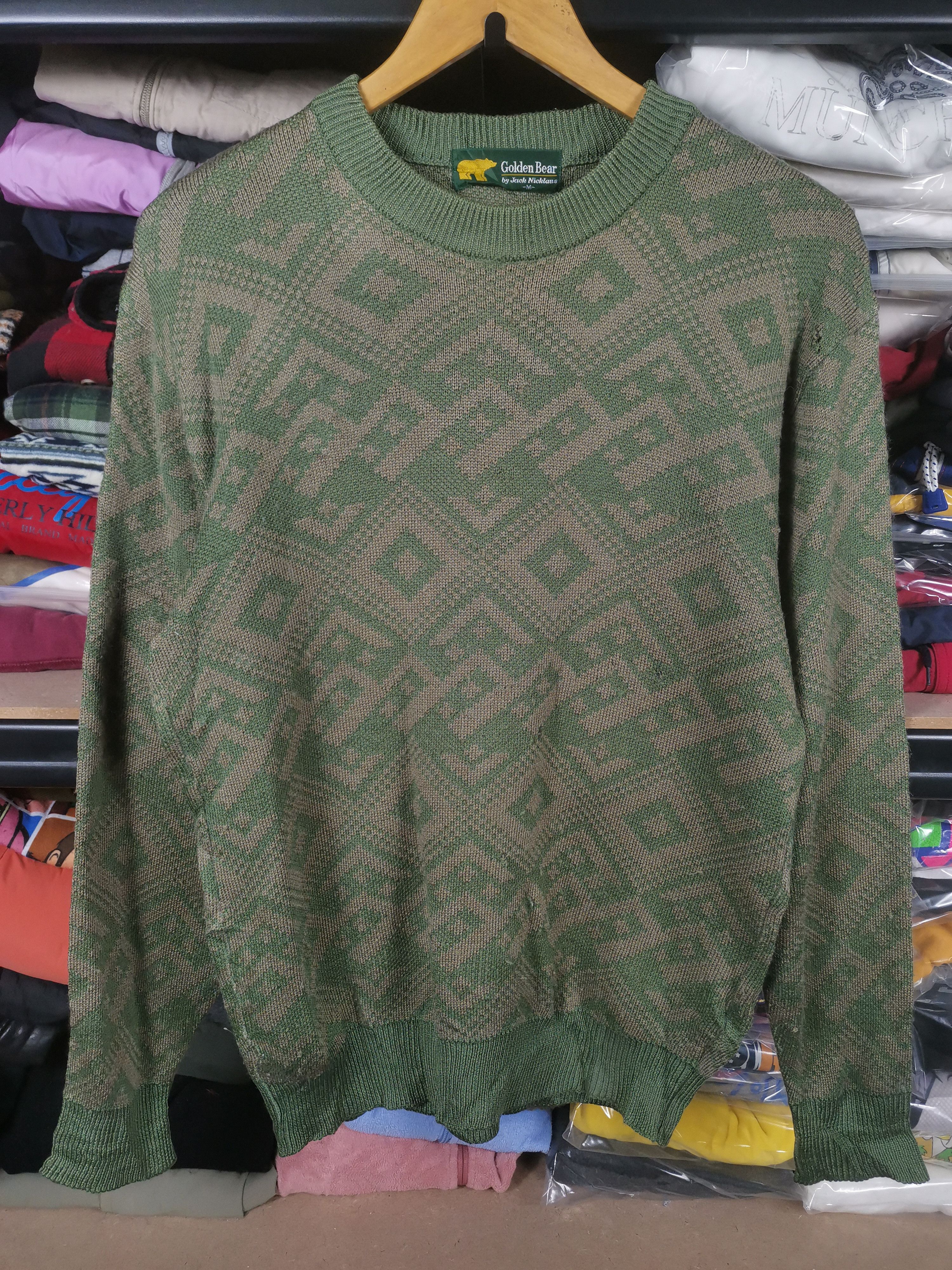 Japanese Brand Vintage Golden Bear Knitwear Sweater Size US M / EU 48-50 / 2 - 1 Thumbnail