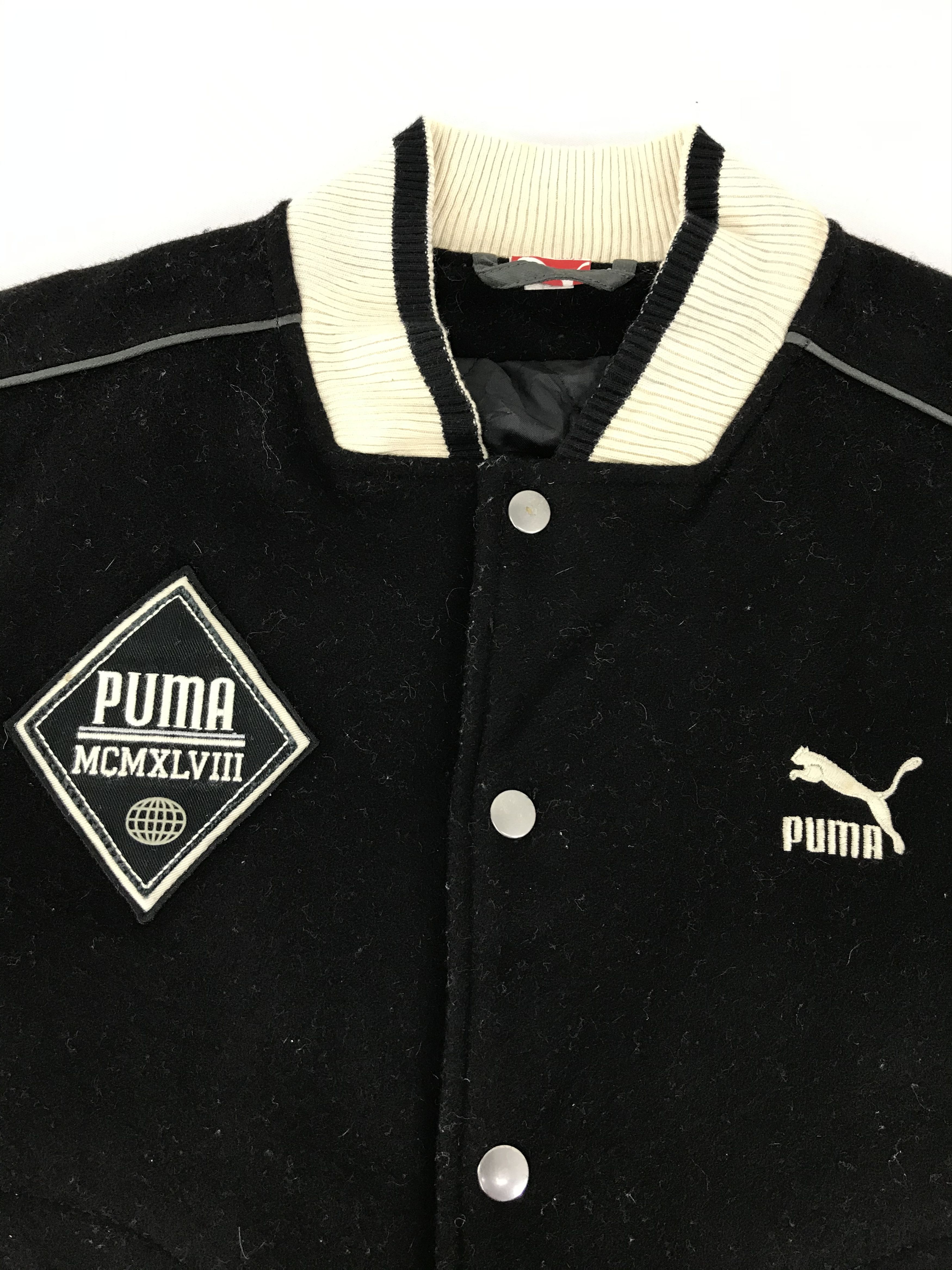 Puma Vintage Puma Embroidery Logo Varsity Wool Jacket Size US S / EU 44-46 / 1 - 2 Thumbnail