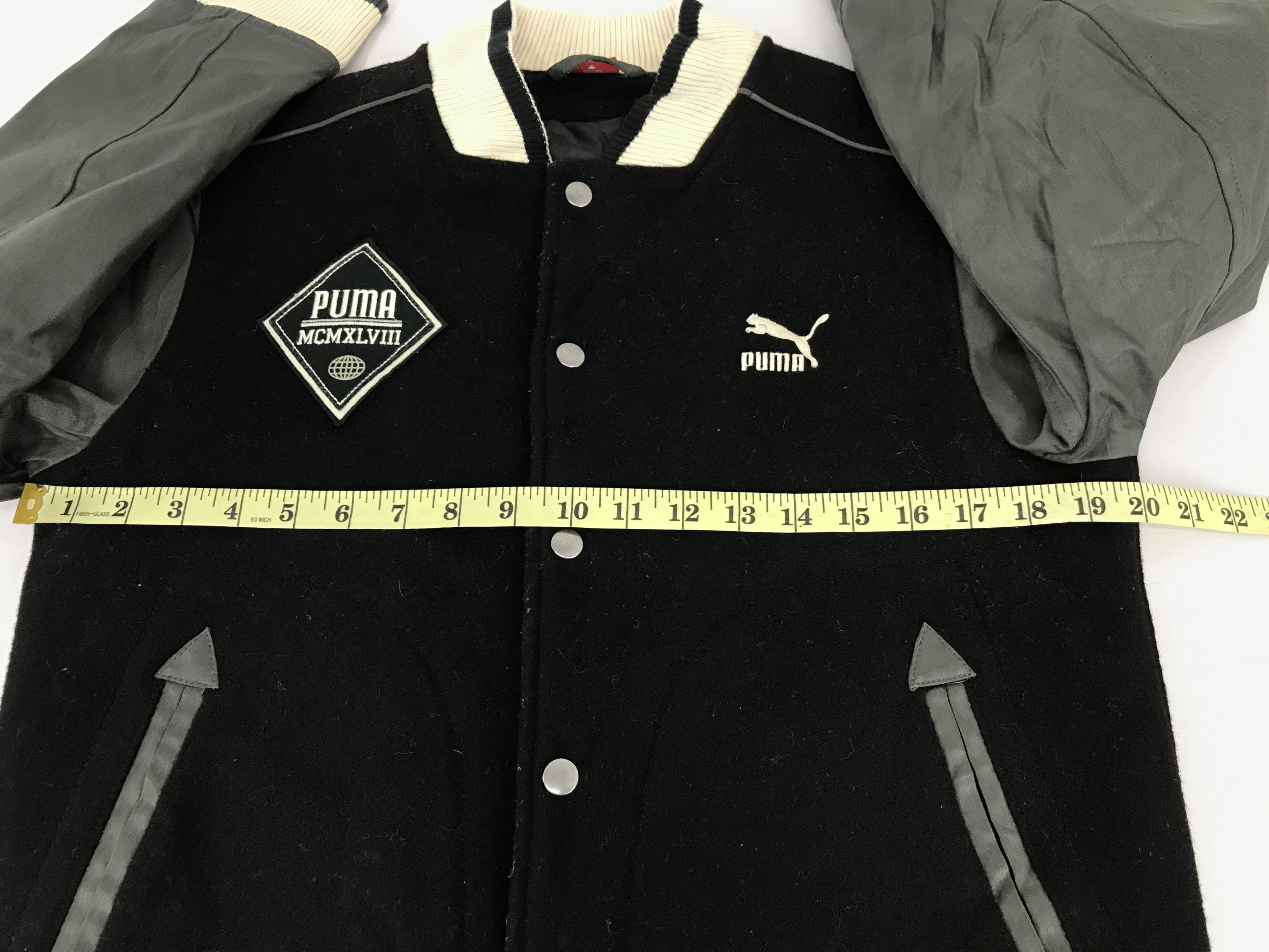 Puma Vintage Puma Embroidery Logo Varsity Wool Jacket Size US S / EU 44-46 / 1 - 9 Thumbnail
