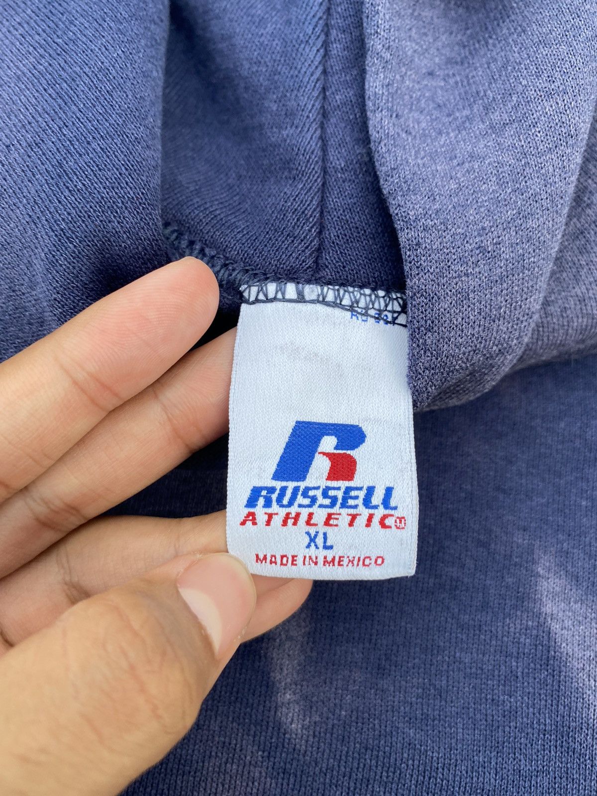 Russell Athletic ☀️ Navy Sun Faded Russell Athletic Hoodie Size US XL / EU 56 / 4 - 10 Thumbnail