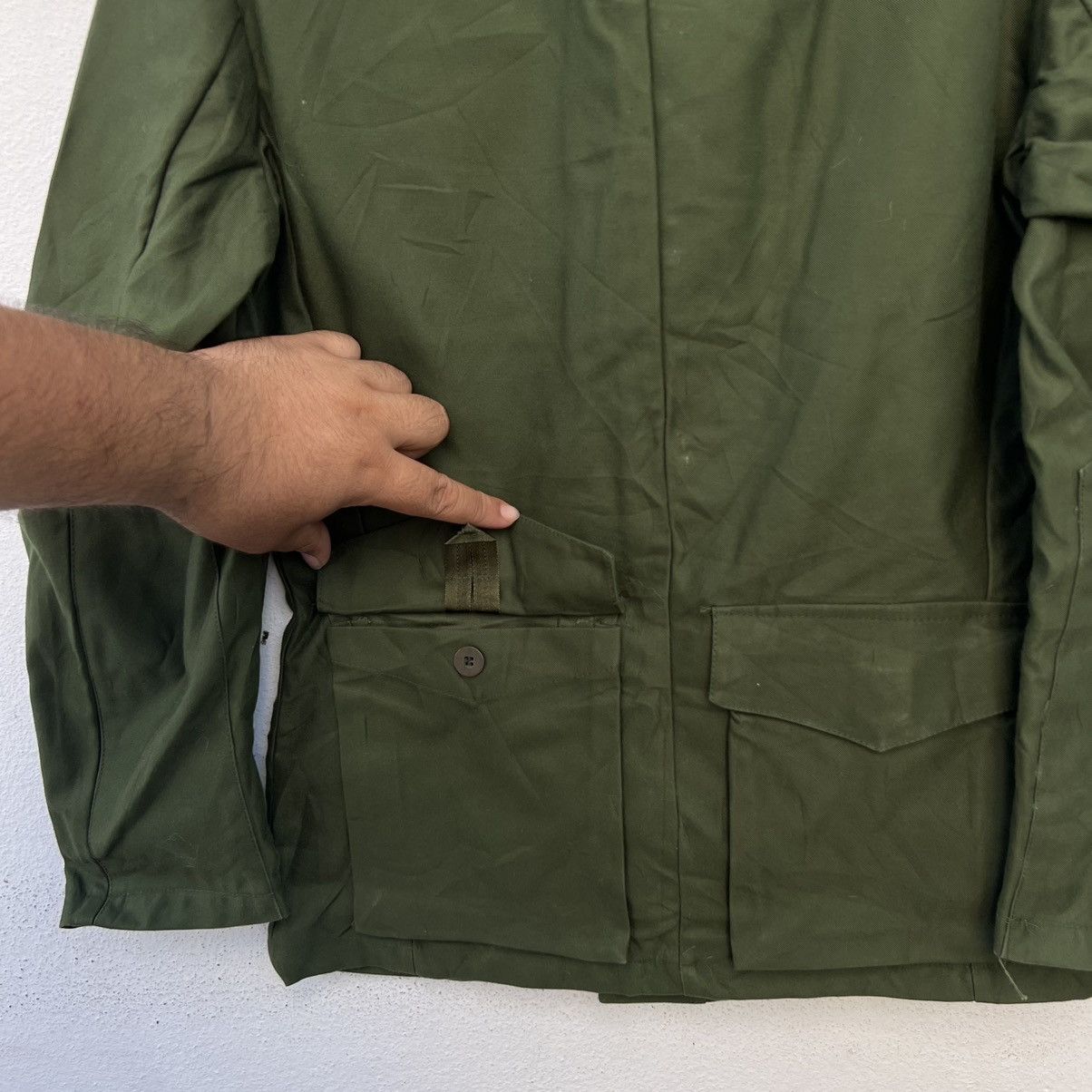 Vintage TRUE VINTAGE 1974 MILITARY ARMY UNIFORM CARGO JACKET C40 Size US M / EU 48-50 / 2 - 9 Thumbnail