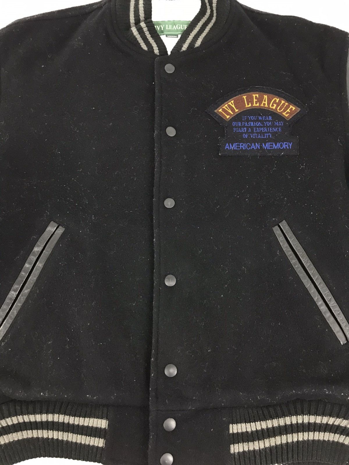 Japanese Brand Ivy League American Memory IVL Varsity Leather Jacket Size US M / EU 48-50 / 2 - 3 Thumbnail