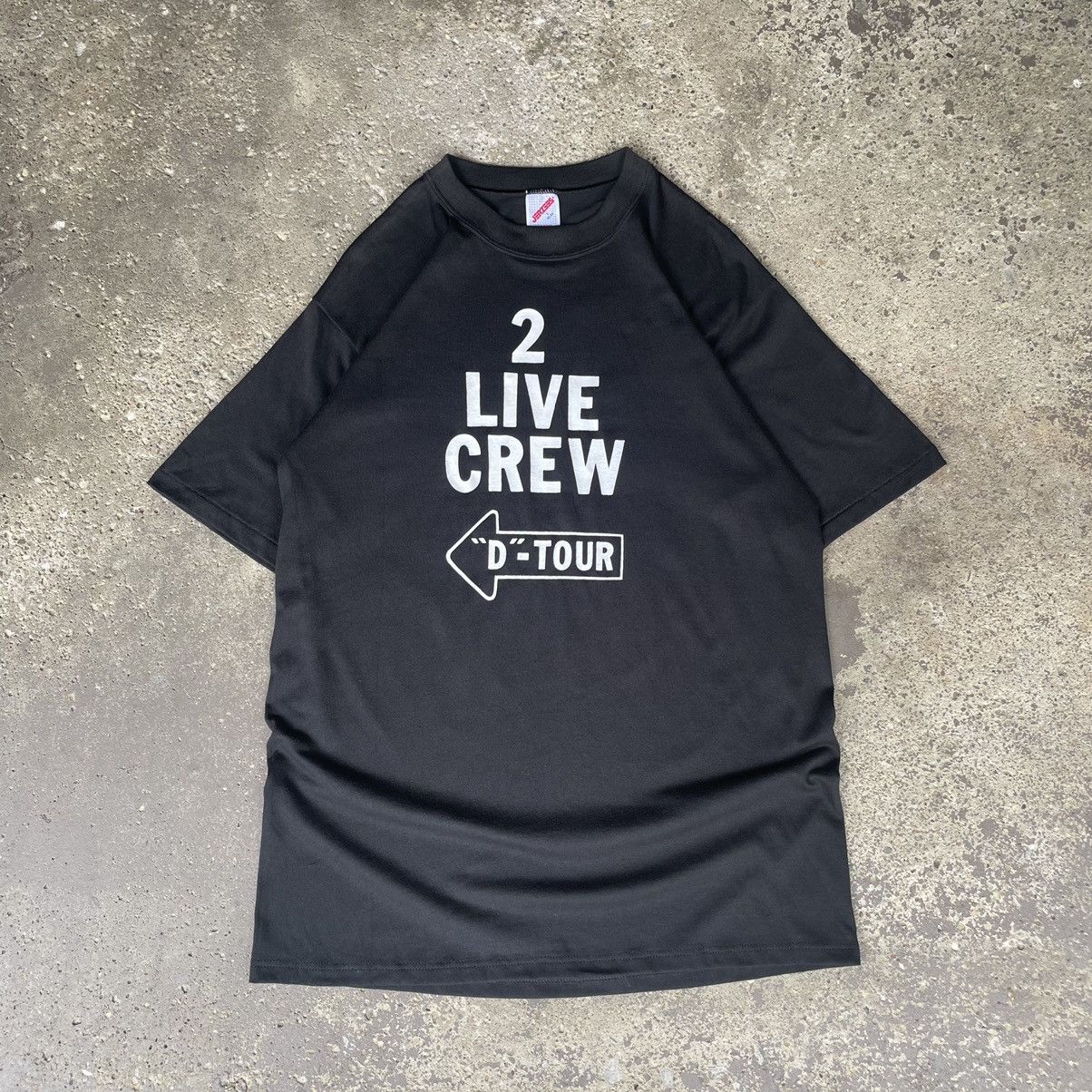 image of Rap Tees x Vintage 1980S 2 Live Crew D-Tour Rap Tee in Black, Men's (Size Large)
