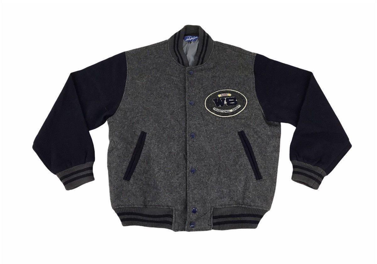 Japanese Brand Vintage Wellington Sport WS Varsity Jacket Embroidery Logo Size US L / EU 52-54 / 3 - 1 Thumbnail