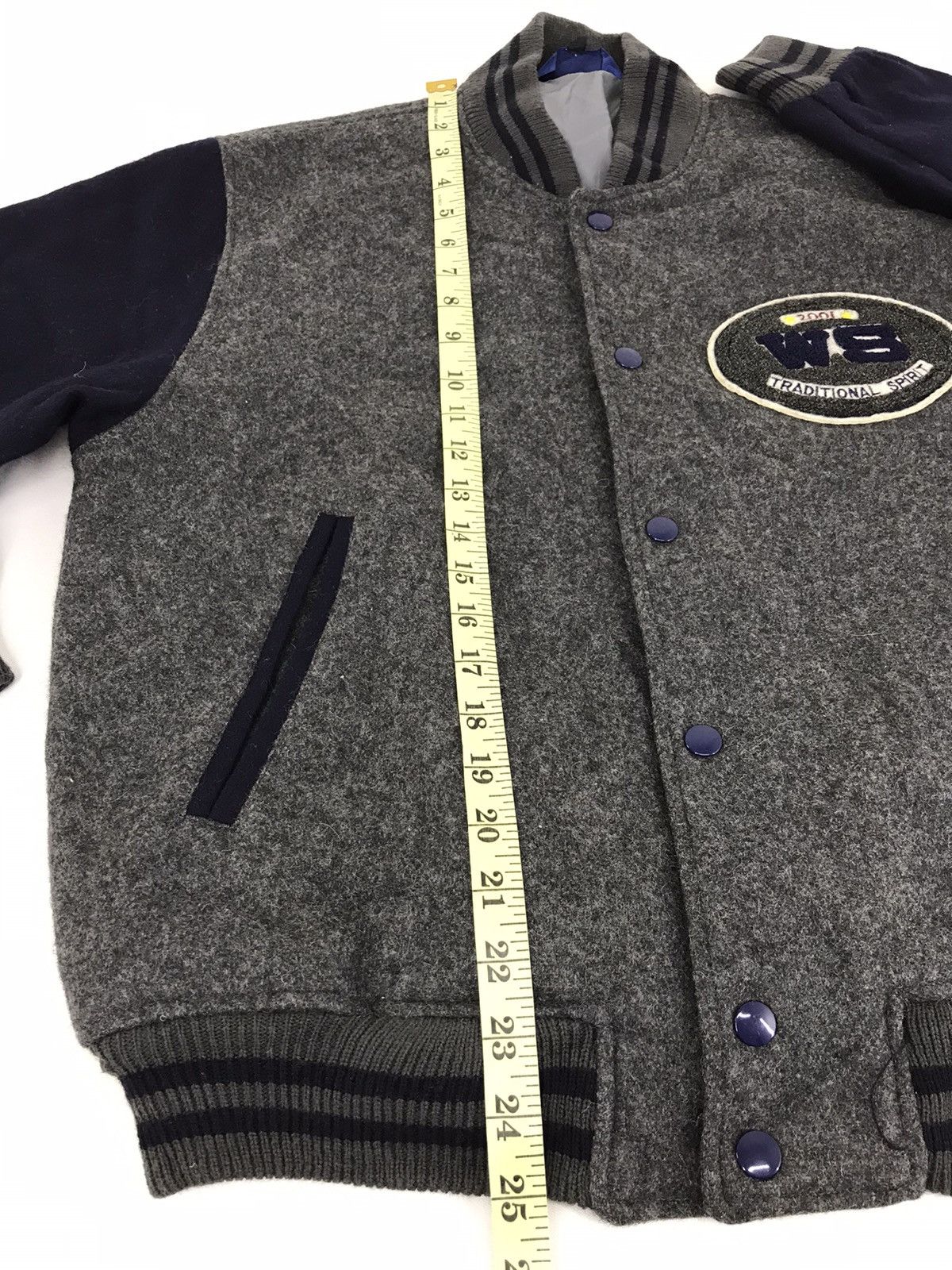 Japanese Brand Vintage Wellington Sport WS Varsity Jacket Embroidery Logo Size US L / EU 52-54 / 3 - 10 Thumbnail