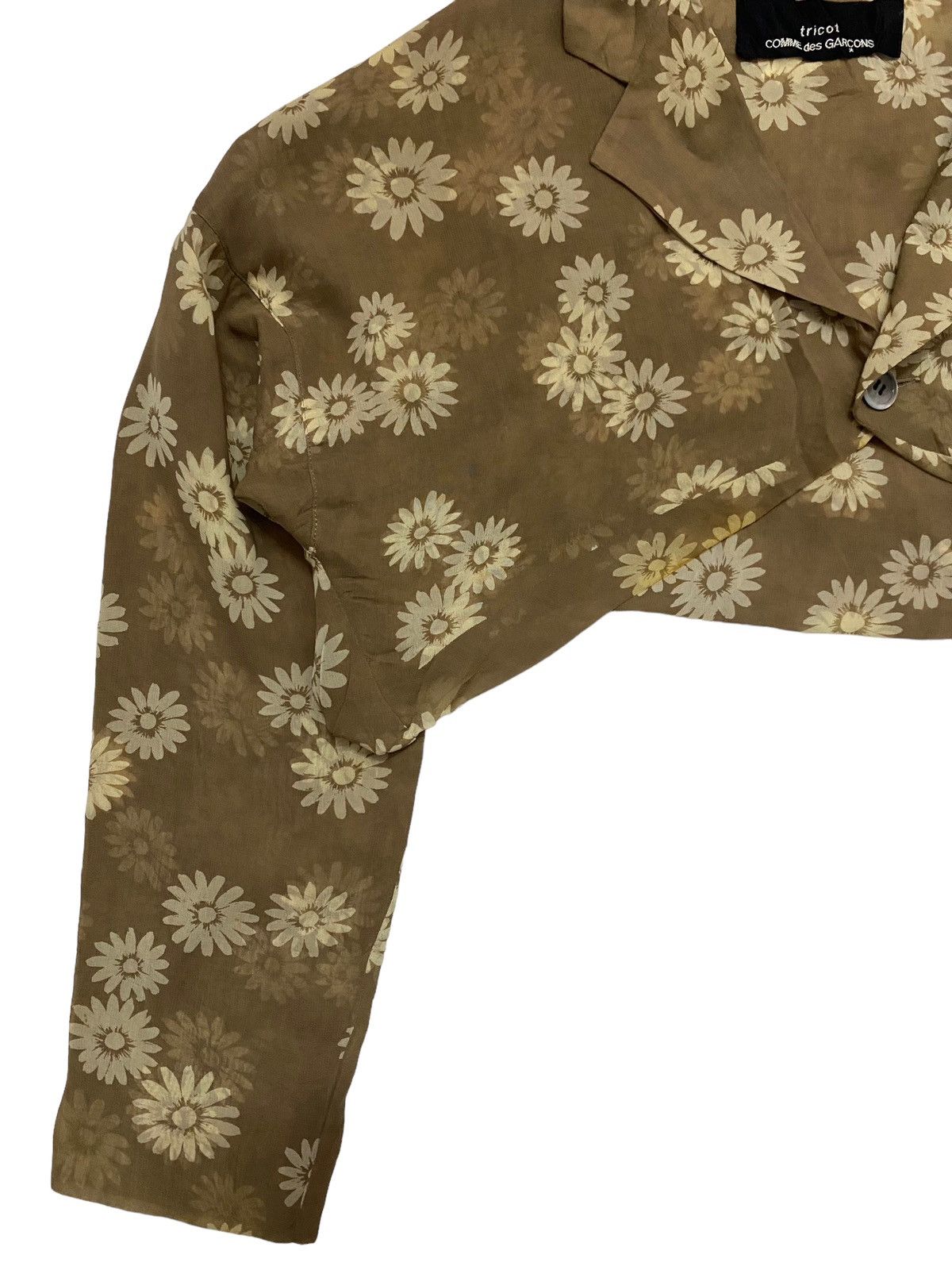 Comme des Garcons Comme Des Garcons 1989 Floral Crop Top Size M / US 6-8 / IT 42-44 - 2 Thumbnail
