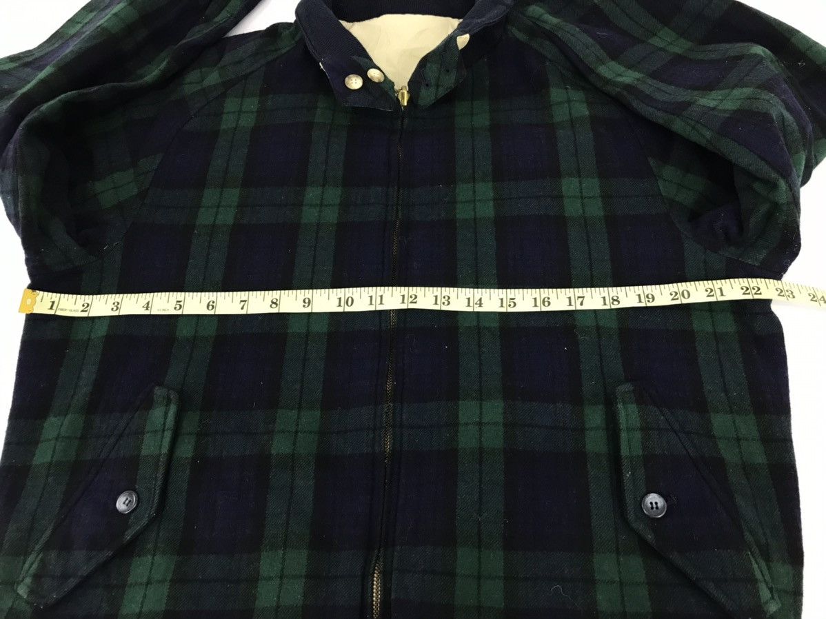 Japanese Brand Vintage Tartan Plaid Checked Wool Varsity Jacket Size US M / EU 48-50 / 2 - 8 Thumbnail
