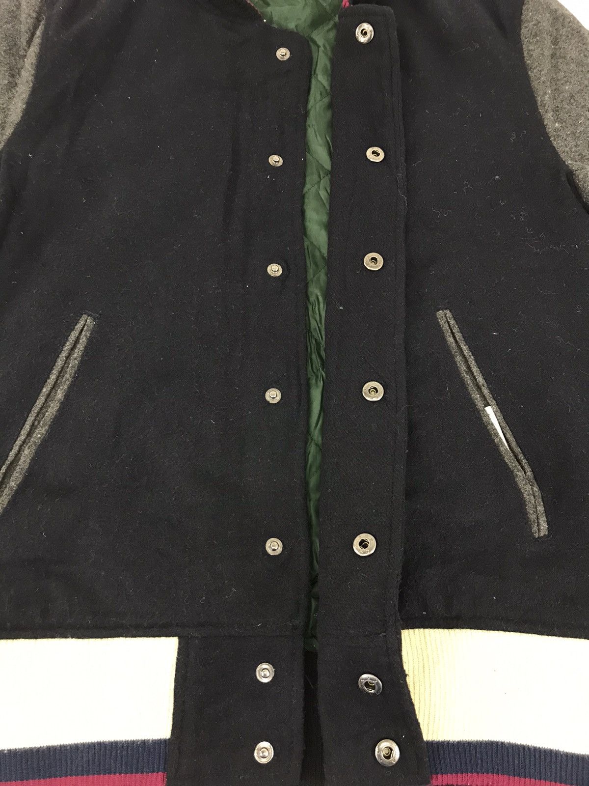 GRN Grn Standard Earth Varsity Jacket Wool Quilted Inner Size US S / EU 44-46 / 1 - 2 Thumbnail