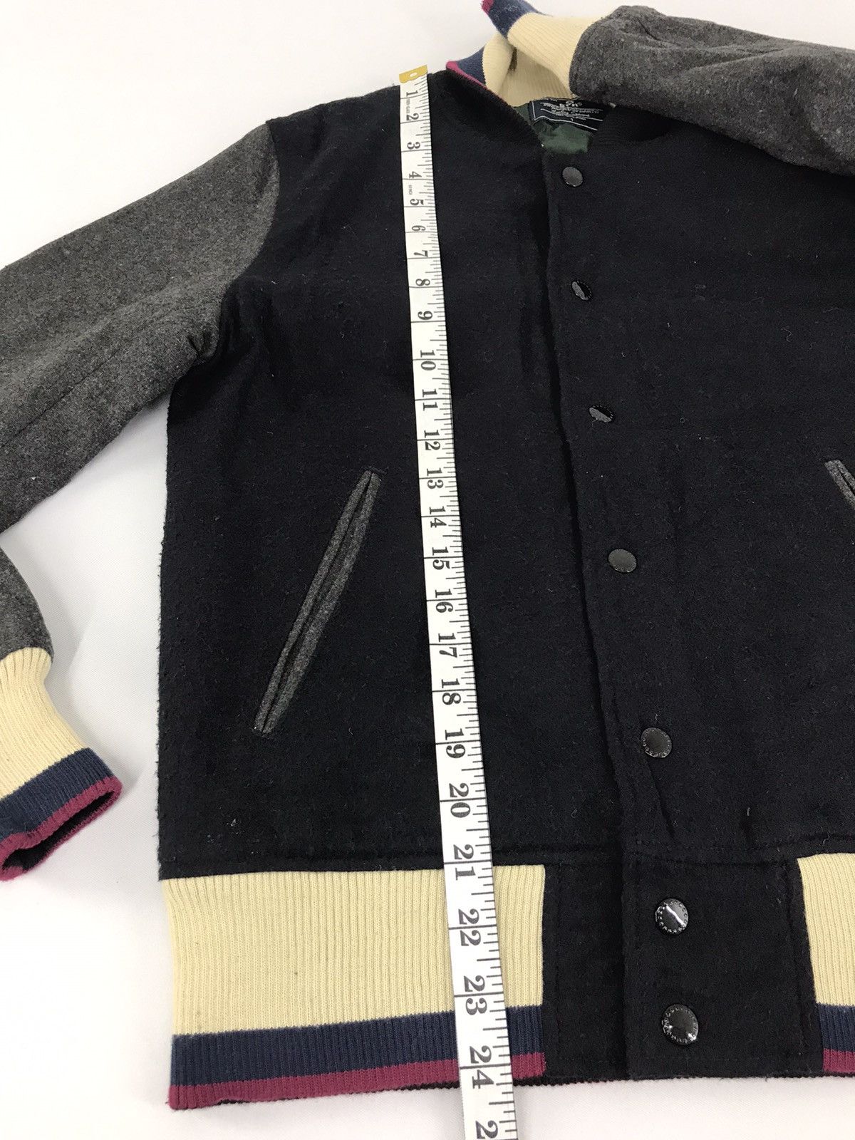 GRN Grn Standard Earth Varsity Jacket Wool Quilted Inner Size US S / EU 44-46 / 1 - 9 Thumbnail