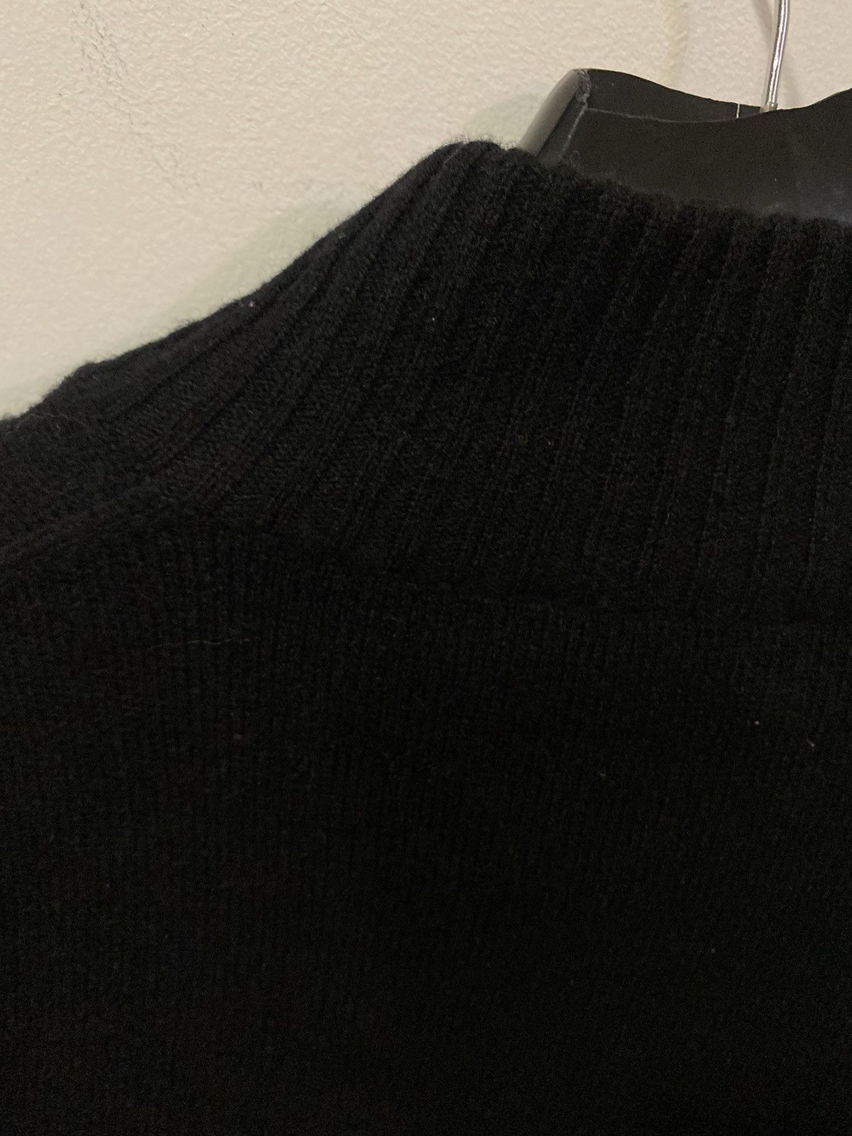 Yves Saint Laurent Black Wool YSL Sweater Soft Zip Size US L / EU 52-54 / 3 - 15 Thumbnail