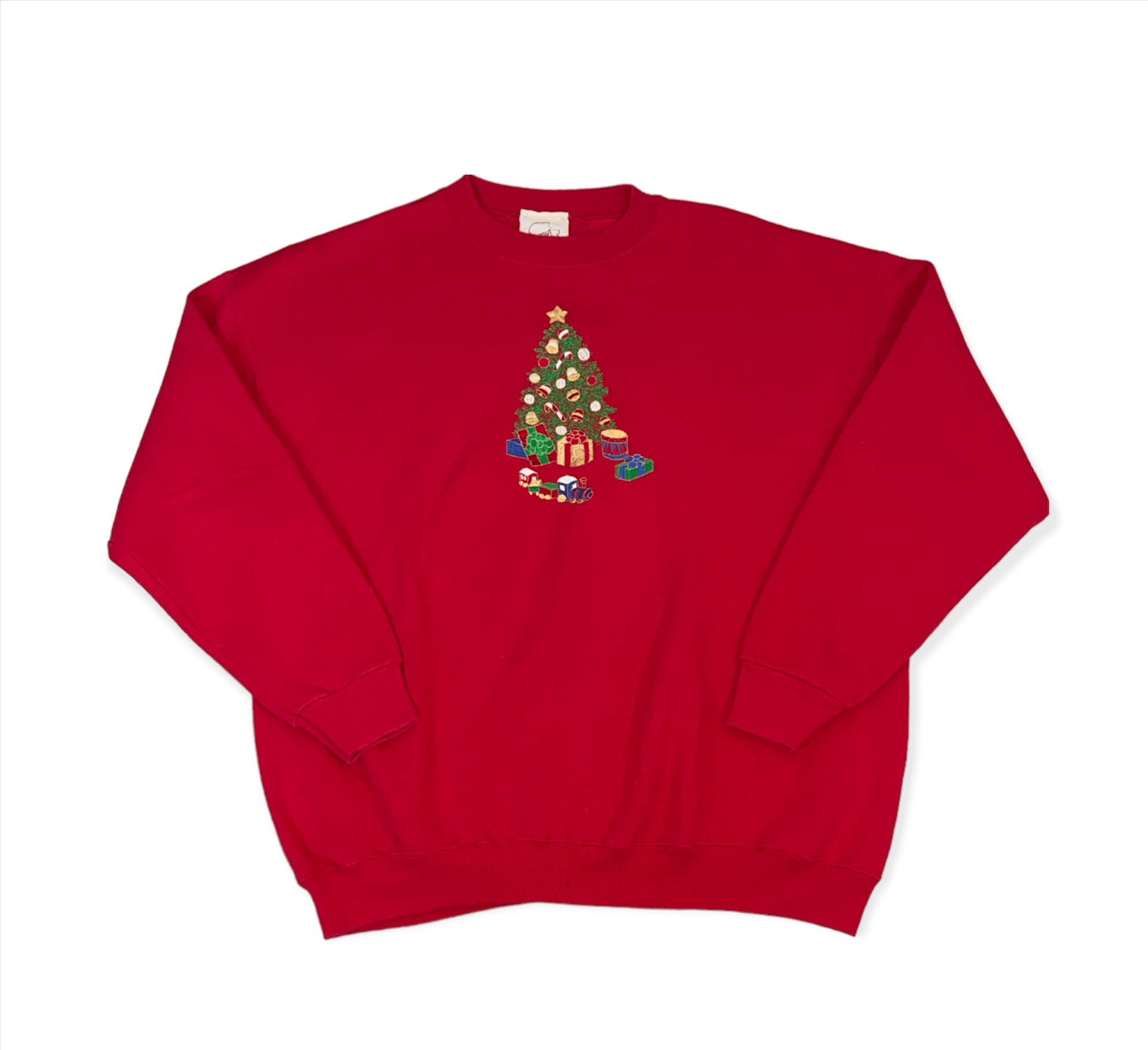 Vintage Vintage Embroidered Christmas Tree Sweatshirt Size US XL / EU 56 / 4 - 1 Thumbnail