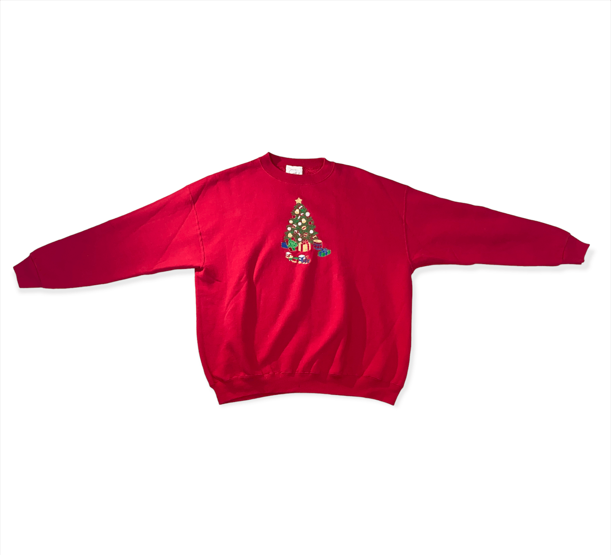 Vintage Vintage Embroidered Christmas Tree Sweatshirt Size US XL / EU 56 / 4 - 3 Thumbnail