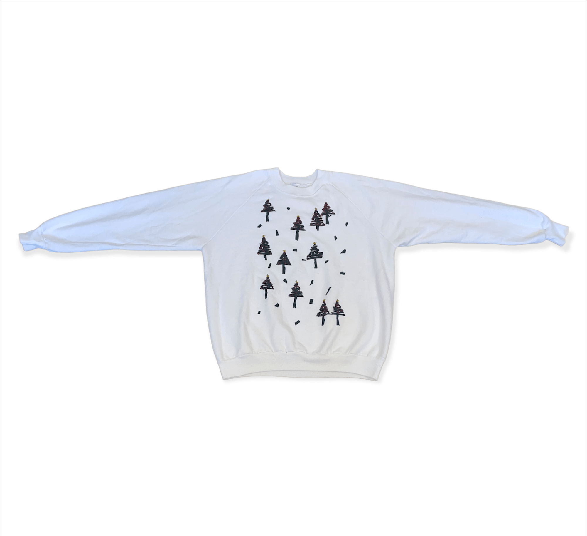 Jerzees × Vintage Christmas Trees Crewneck Sweatshirt Size US XL / EU 56 / 4 - 3 Thumbnail