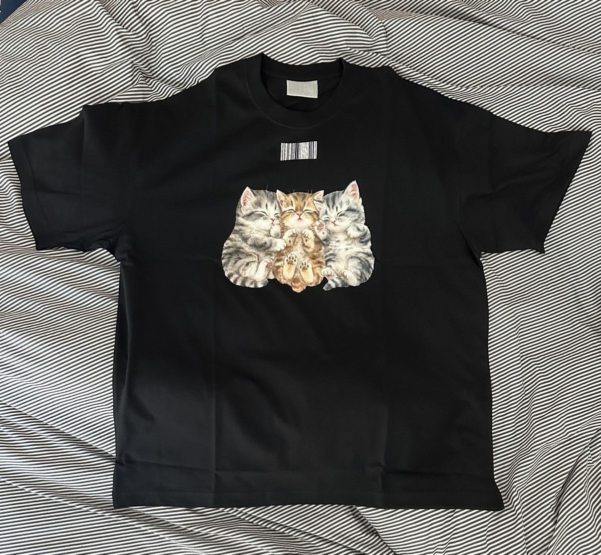 Vtmnts Cat Tee キャット 猫 Tシャツ Vetements記載サイズL