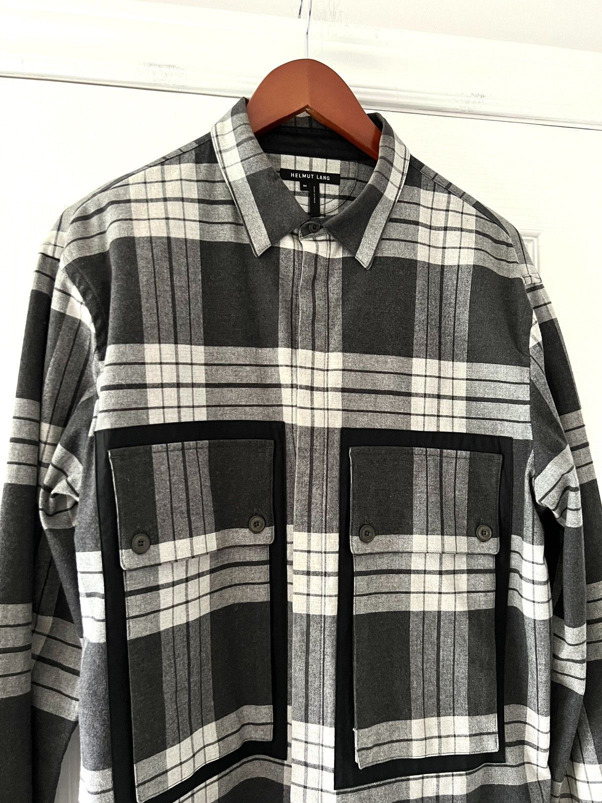 Helmut Lang Helmut Lang Plaid Pocket Shirt Size US M / EU 48-50 / 2 - 2 Thumbnail