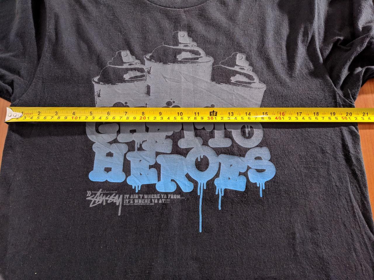 Stussy × Vintage Stussy Ghetto Heroes Tee Spell Out Size US M / EU 48-50 / 2 - 4 Thumbnail