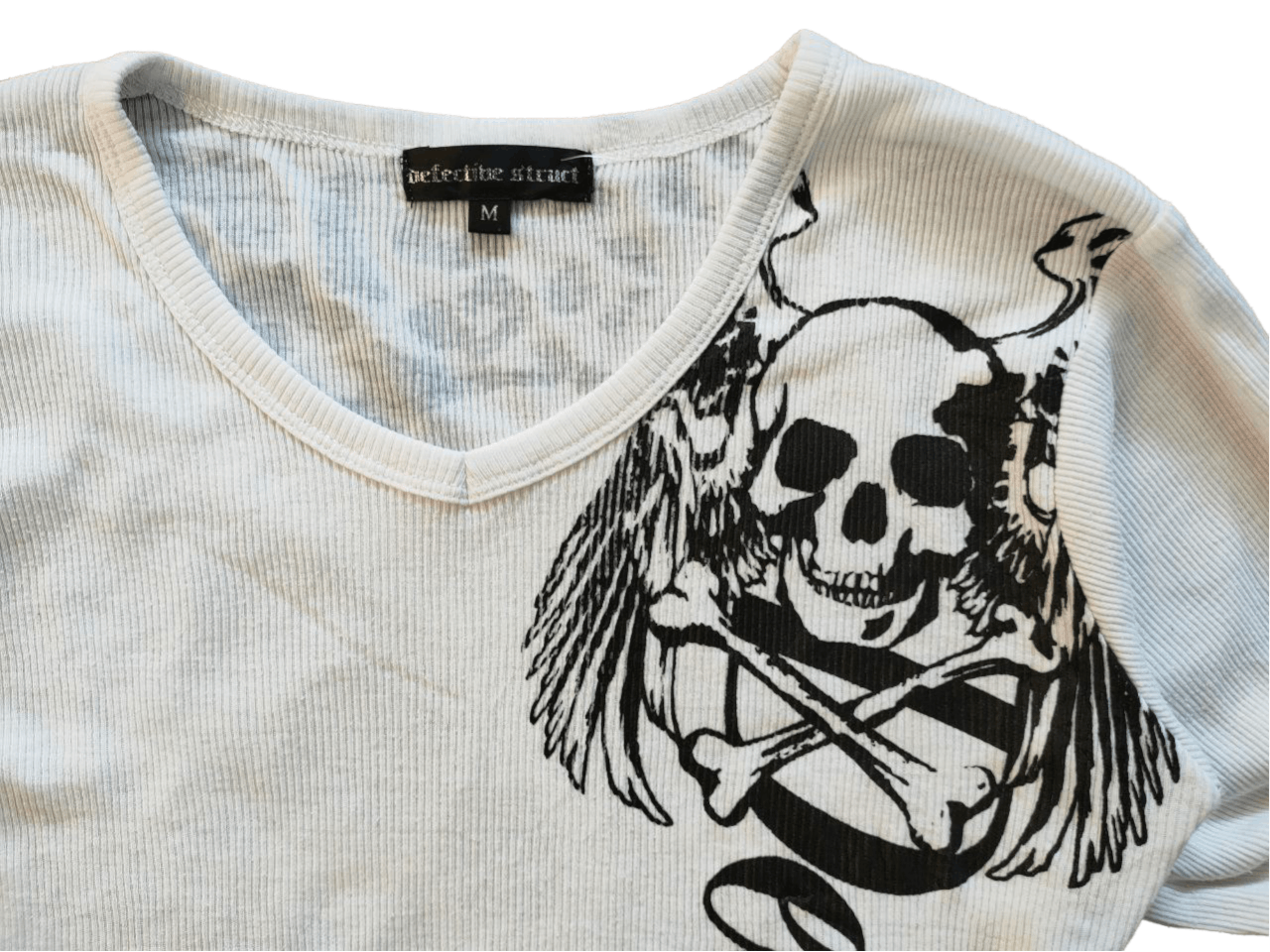 Japanese Brand ❎ Dead Silence Overprint T Size XS / US 0-2 / IT 36-38 - 5 Thumbnail