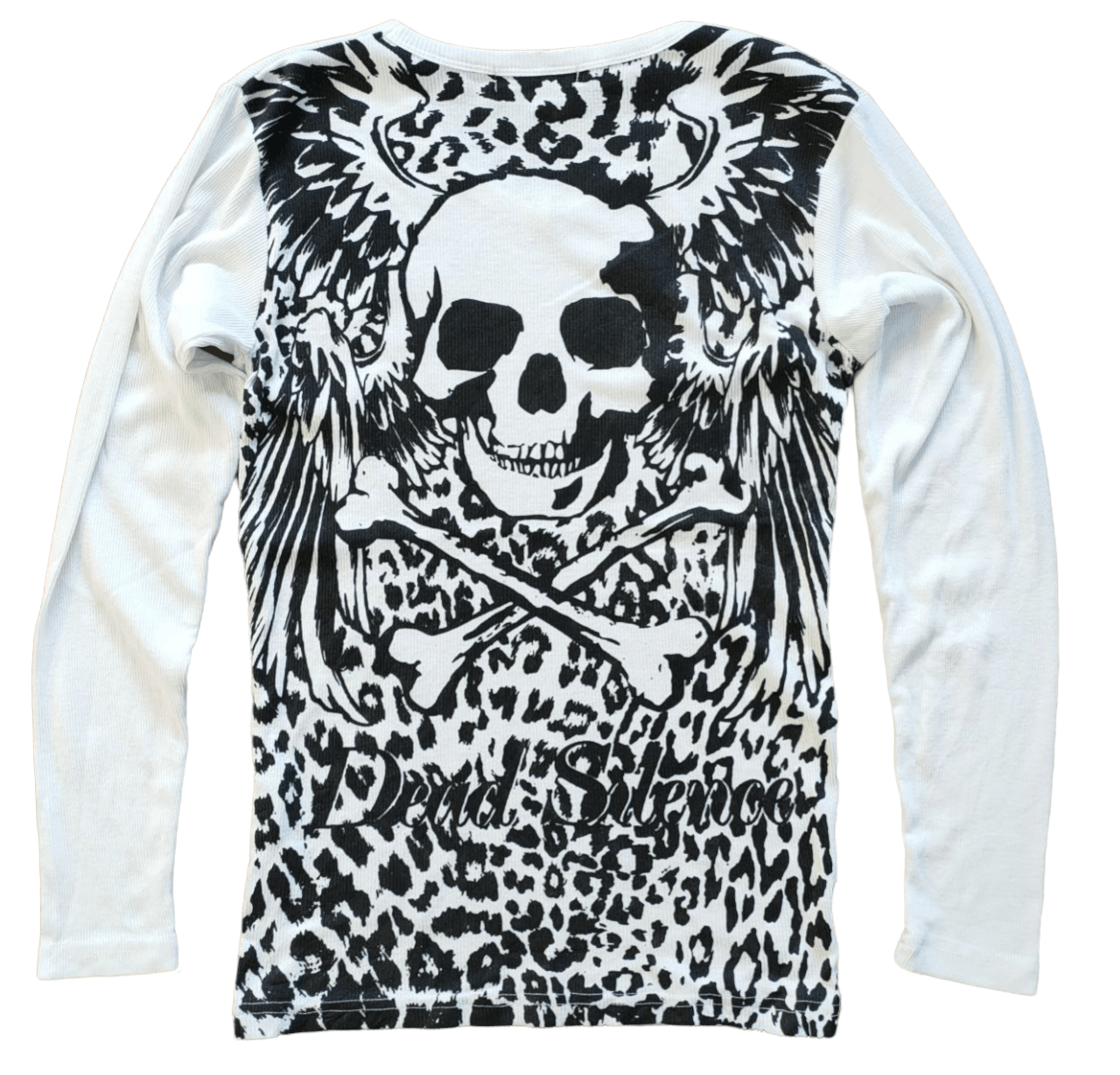 Japanese Brand ❎ Dead Silence Overprint T Size XS / US 0-2 / IT 36-38 - 1 Thumbnail