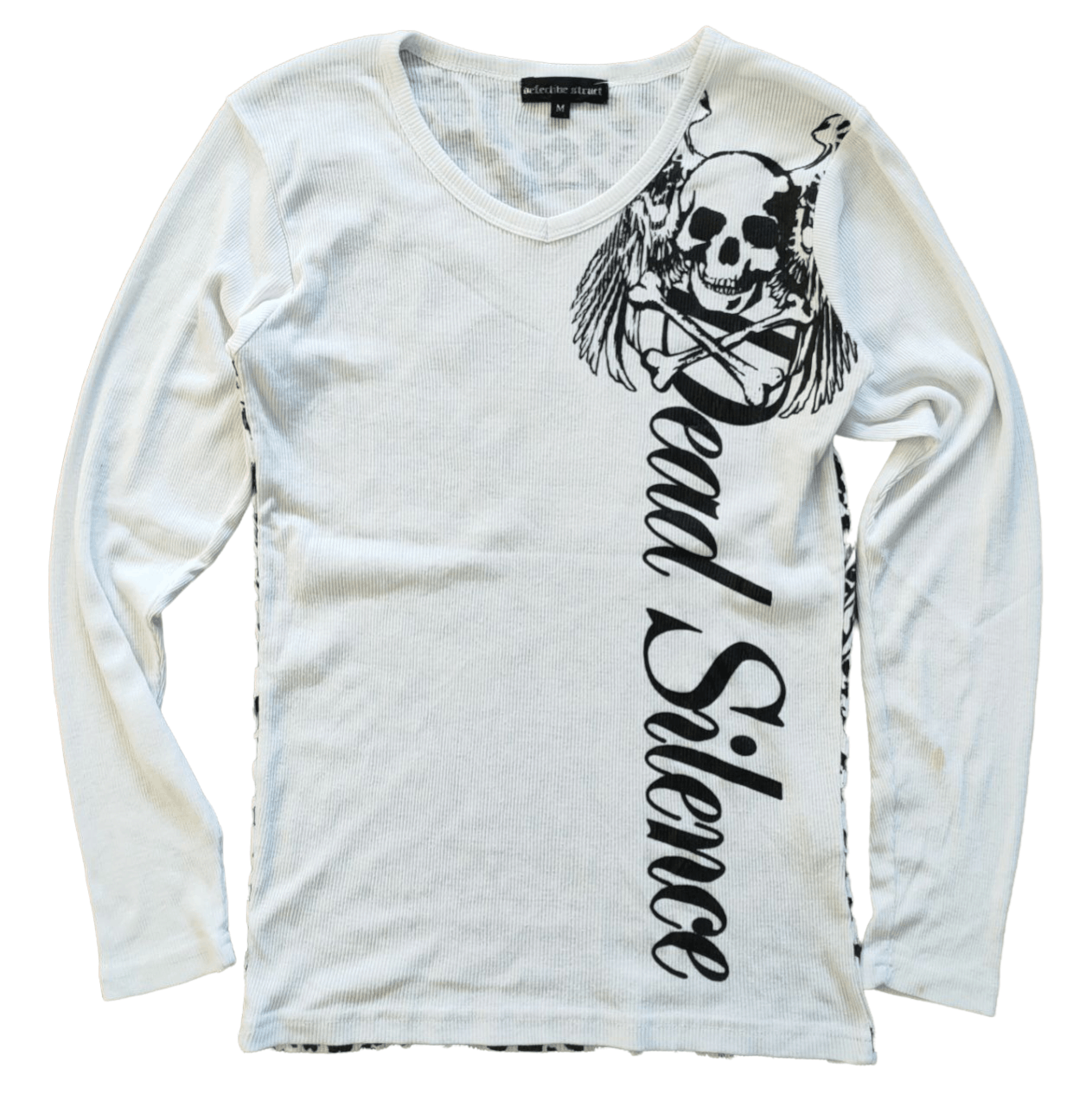 Japanese Brand ❎ Dead Silence Overprint T Size XS / US 0-2 / IT 36-38 - 2 Thumbnail